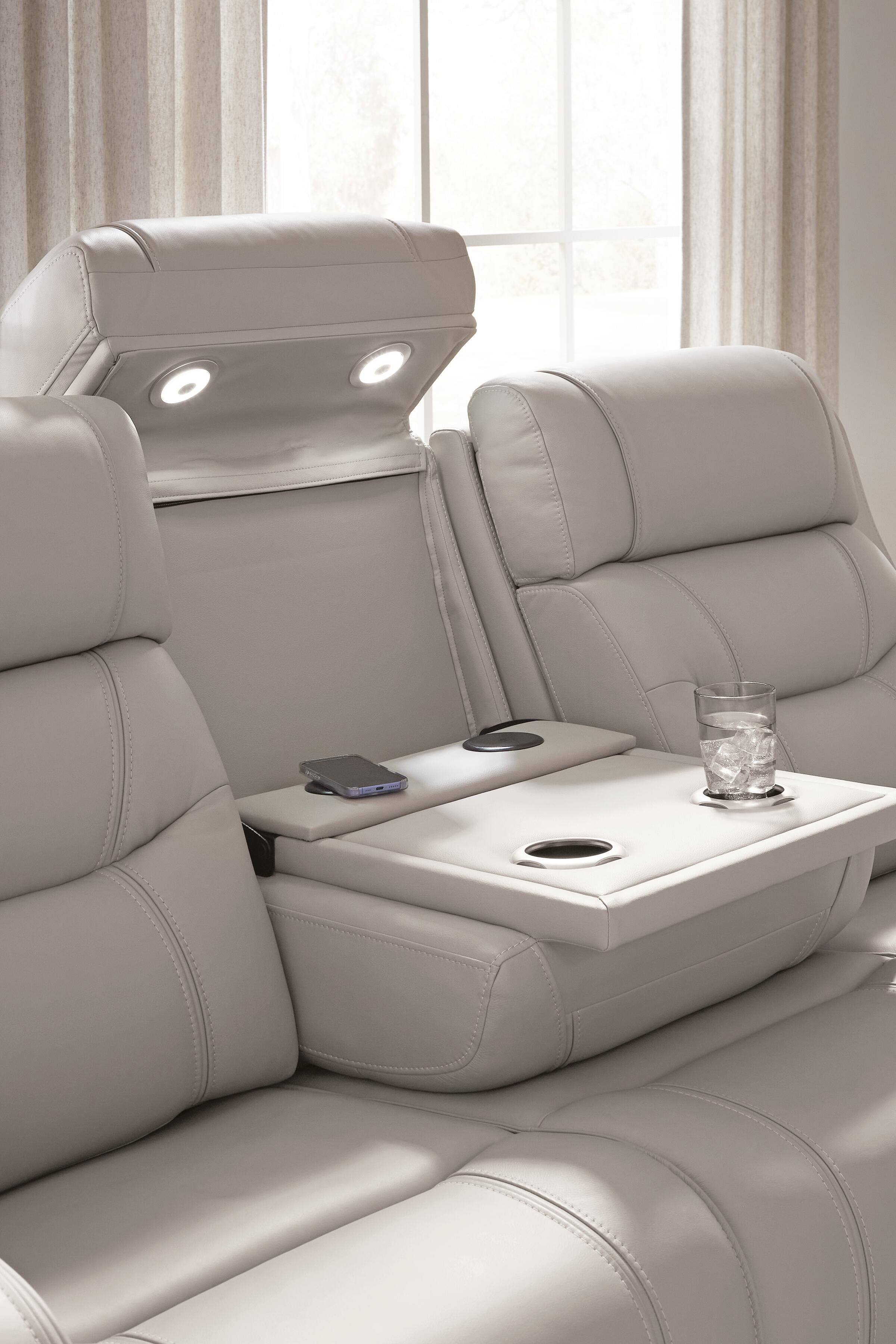 Dreamer Power Reclining Sofa with Audio Seating - image 9
