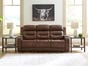 Dreamer Power Reclining Sofa with Audio Seating, Brown, large