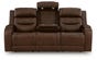 Dreamer Power Reclining Sofa with Audio Seating, Brown, large