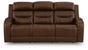 Dreamer Power Reclining Sofa with Audio Seating, Brown, large