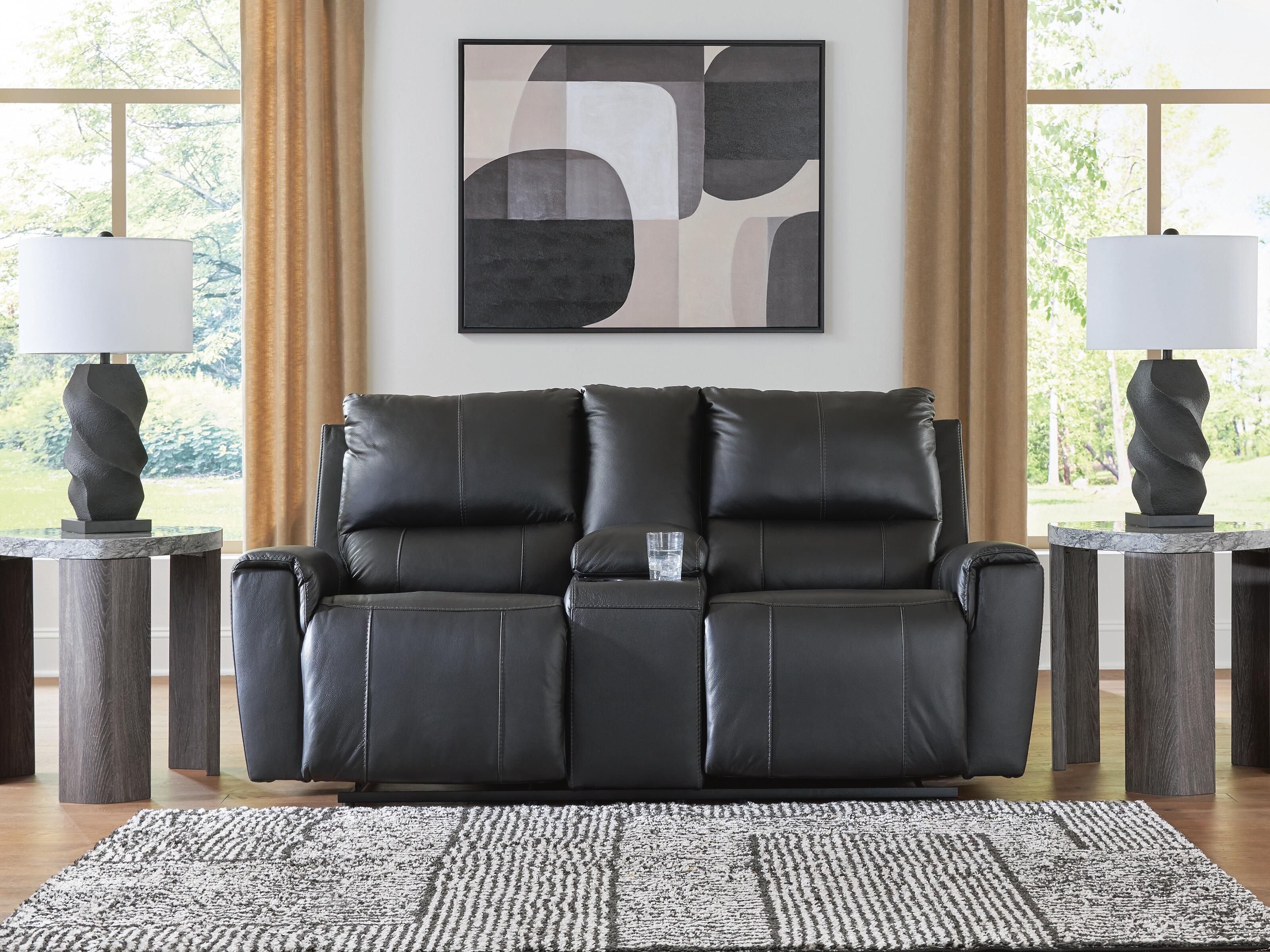 Danemere Reclining Loveseat with Console - image 1