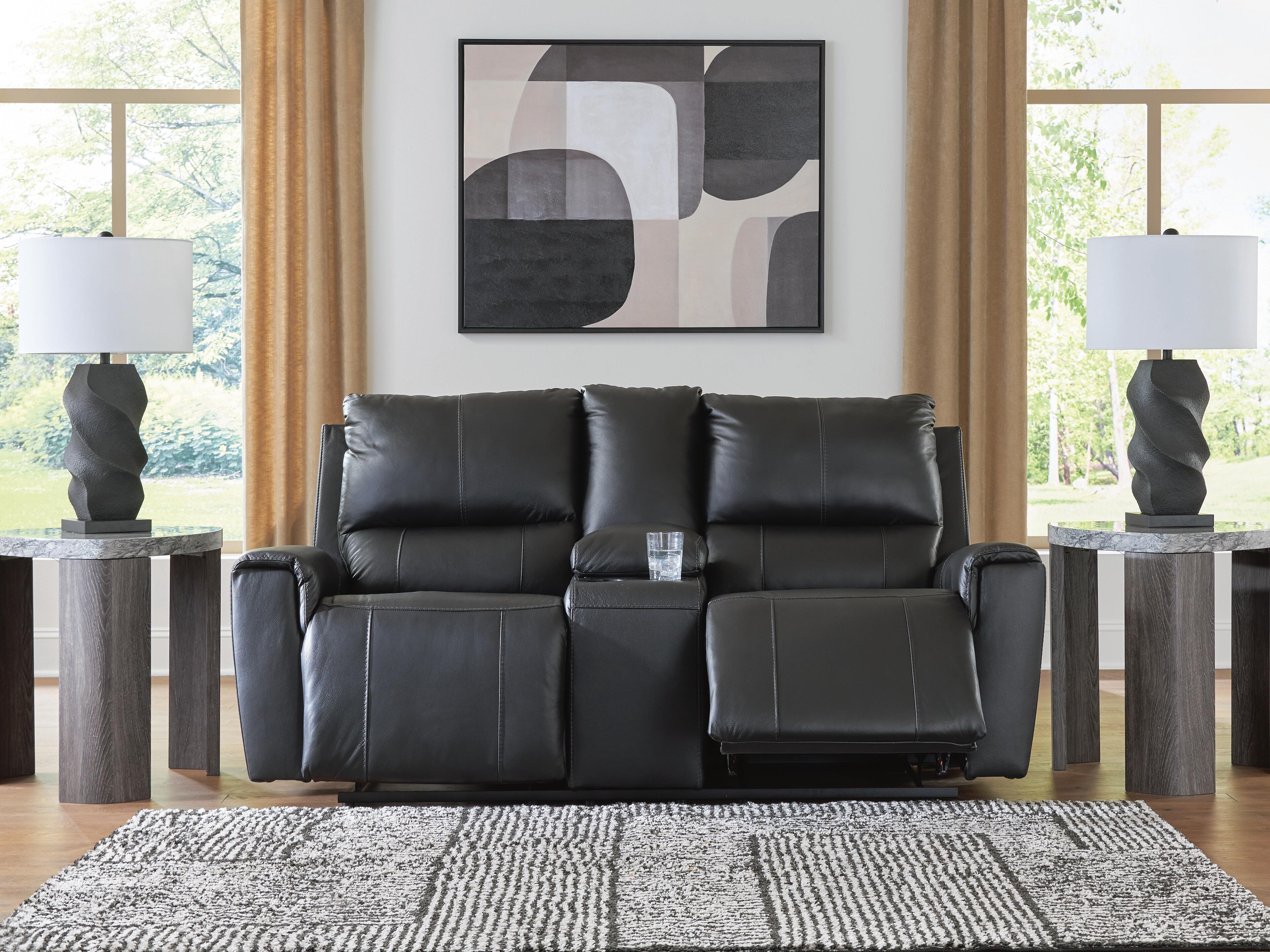 Danemere Reclining Loveseat with Console - image 6