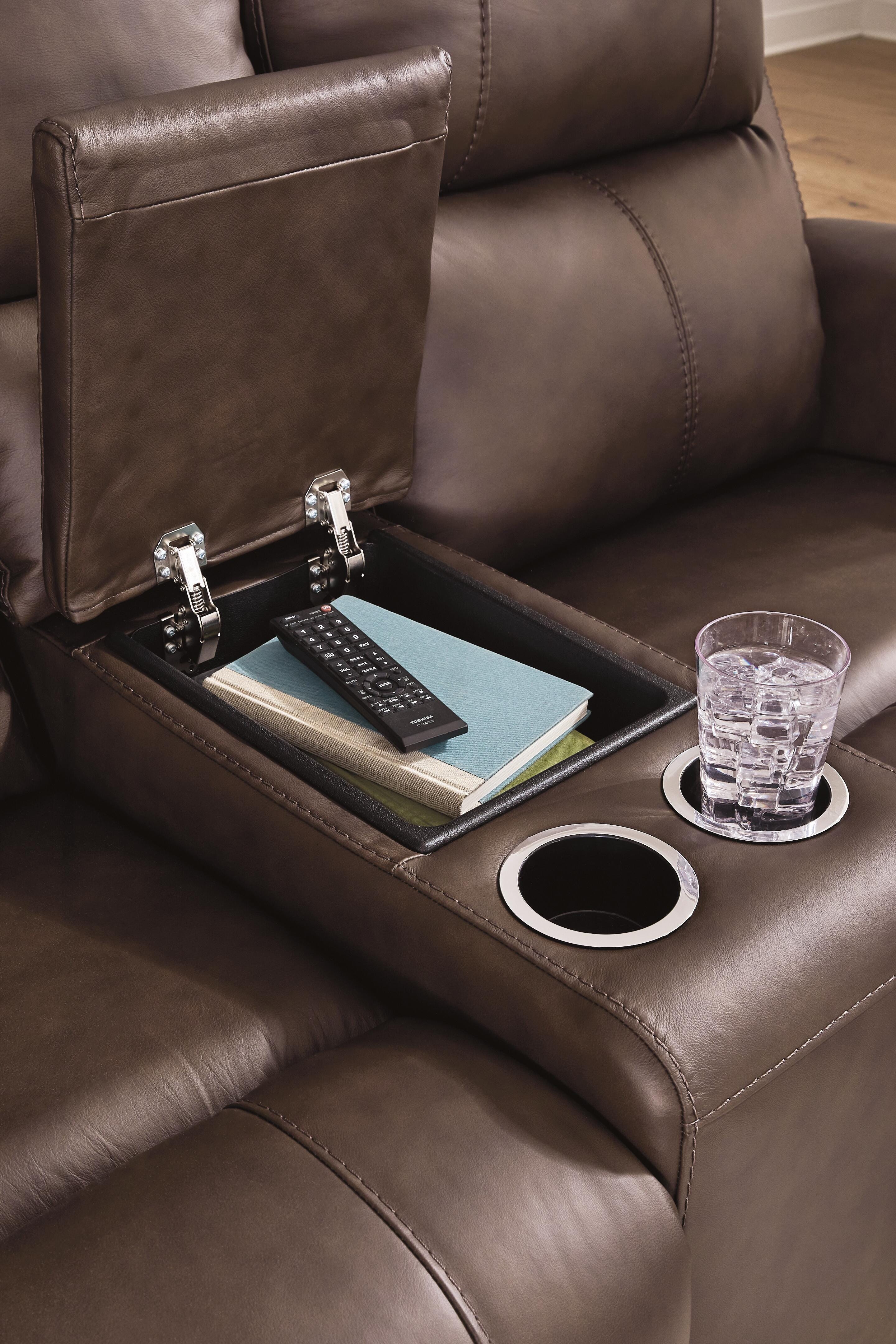 Beryton Power Reclining Loveseat with Console - image 6