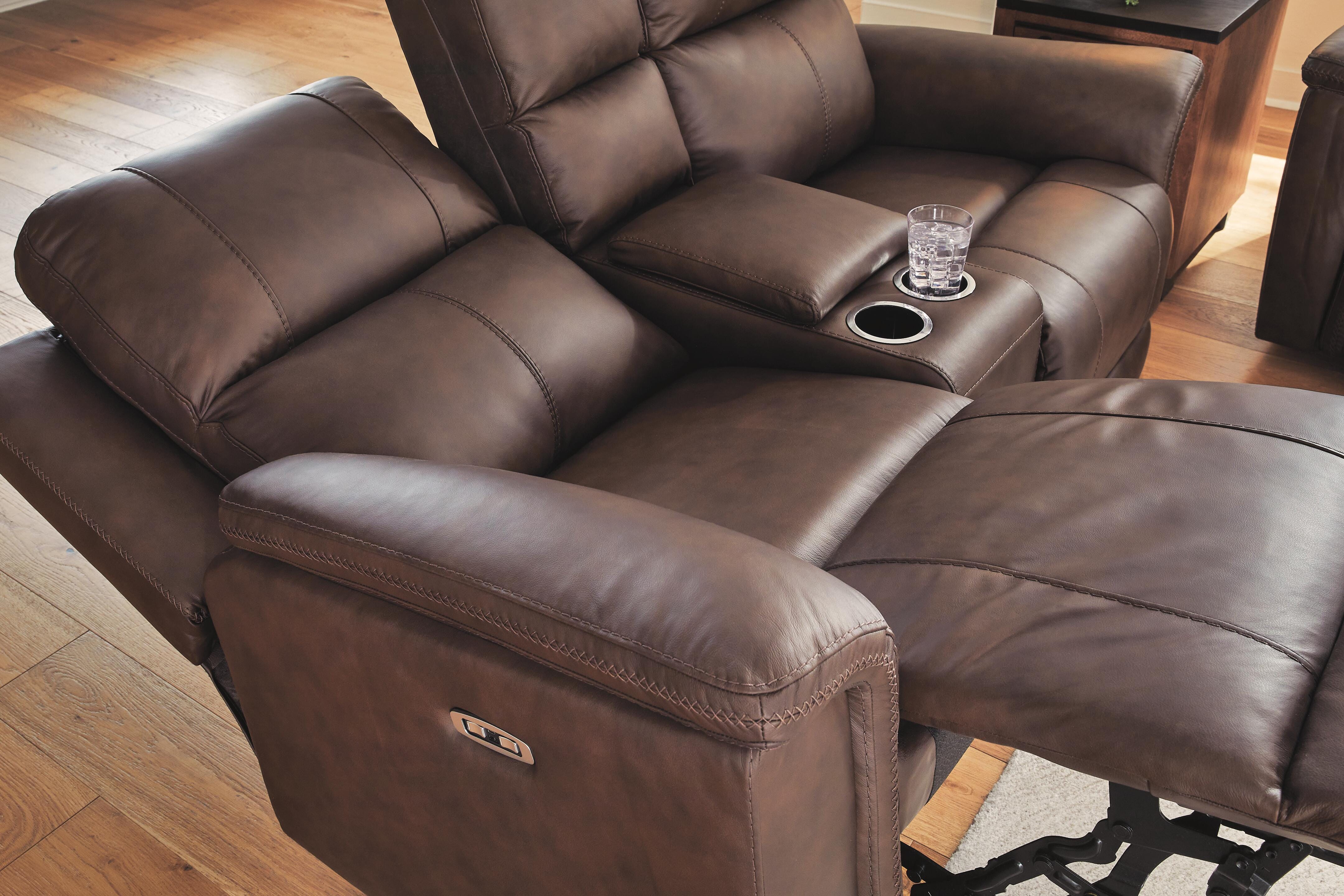 Beryton Power Reclining Loveseat with Console - image 9