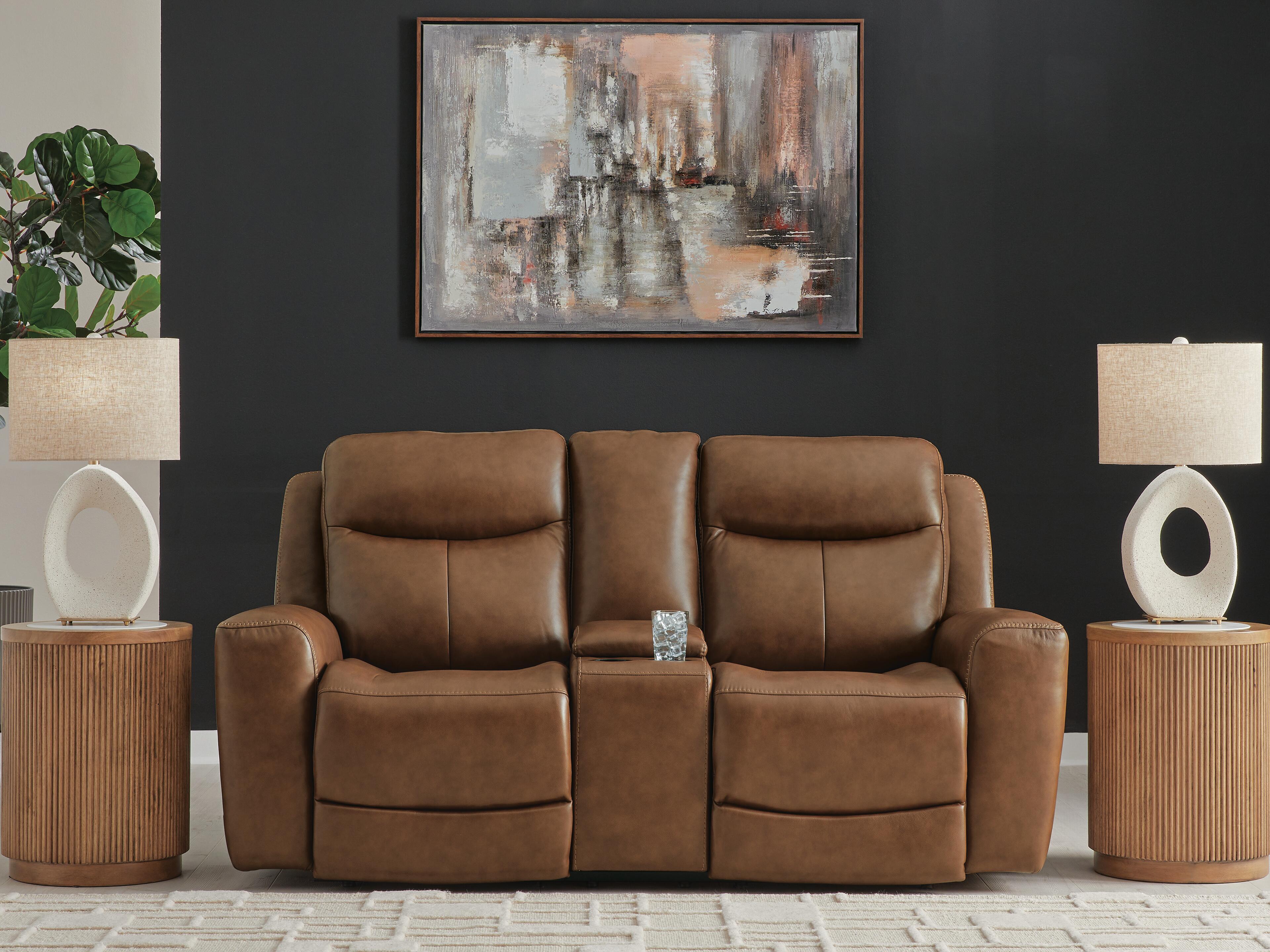 Momentum Moves Power Reclining Loveseat with Console - image 1