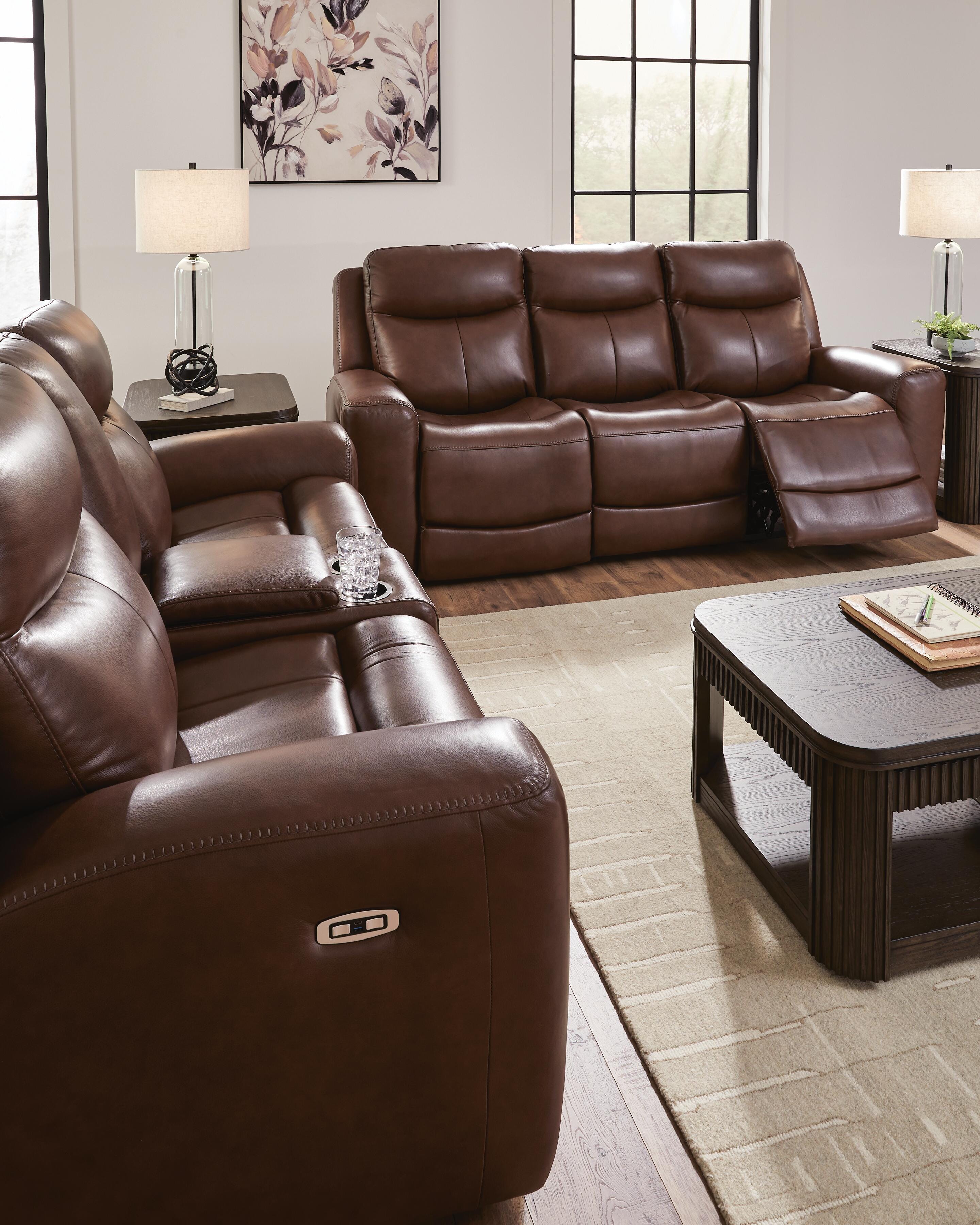 Momentum Moves Sofa and Loveseat, Mahogany, large