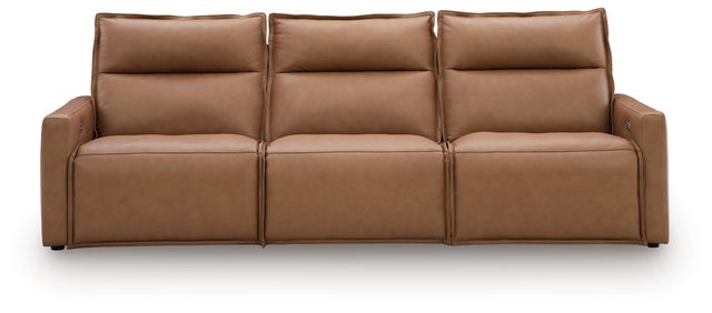 Arrington 3-Piece Dual Power Leather Reclining Modular Sofa