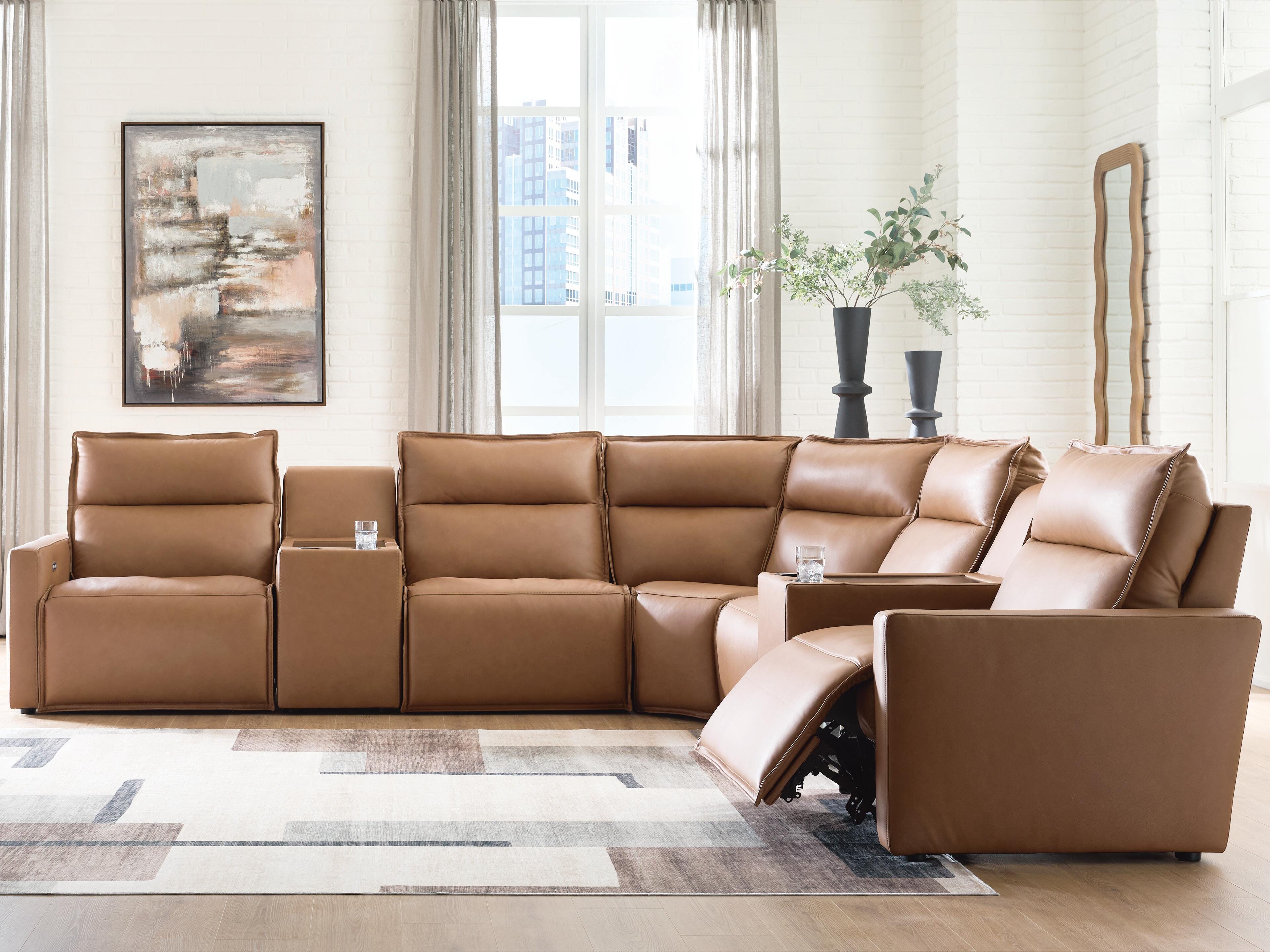 Arrington 7-Piece Power Reclining Sectional with Consoles - image 1