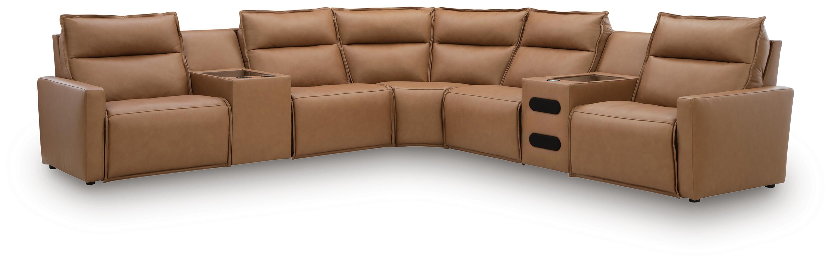 Arrington 7-Piece Power Reclining Sectional with Audio Console - image 2