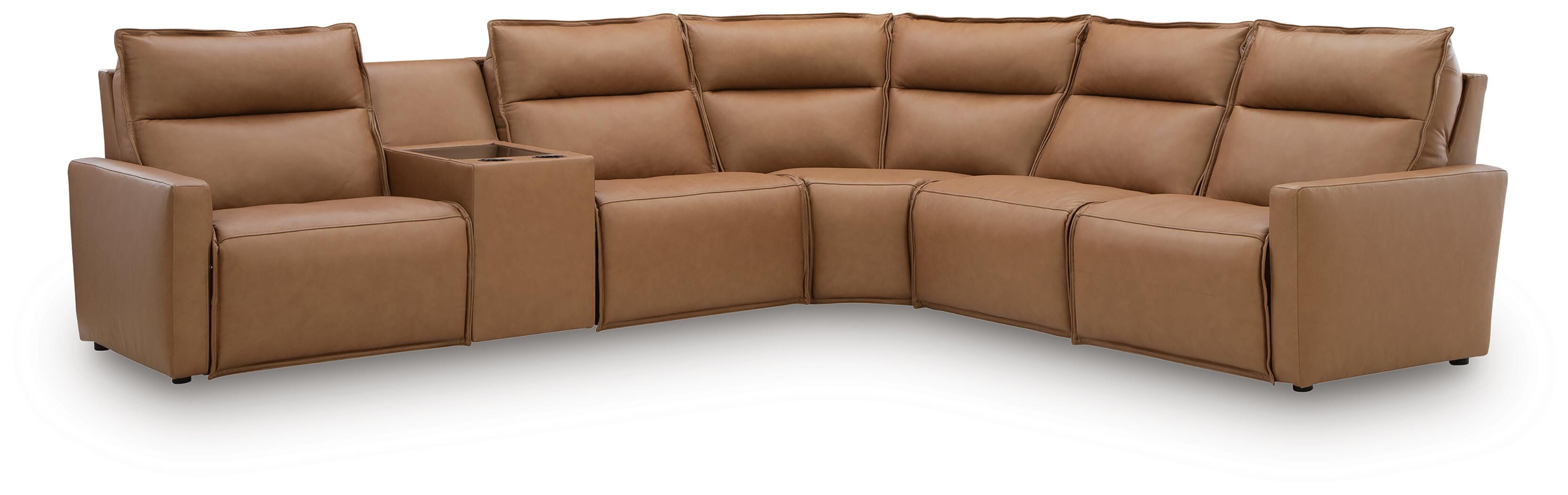Arrington 6-Piece Power Reclining Sectional with Console, , large