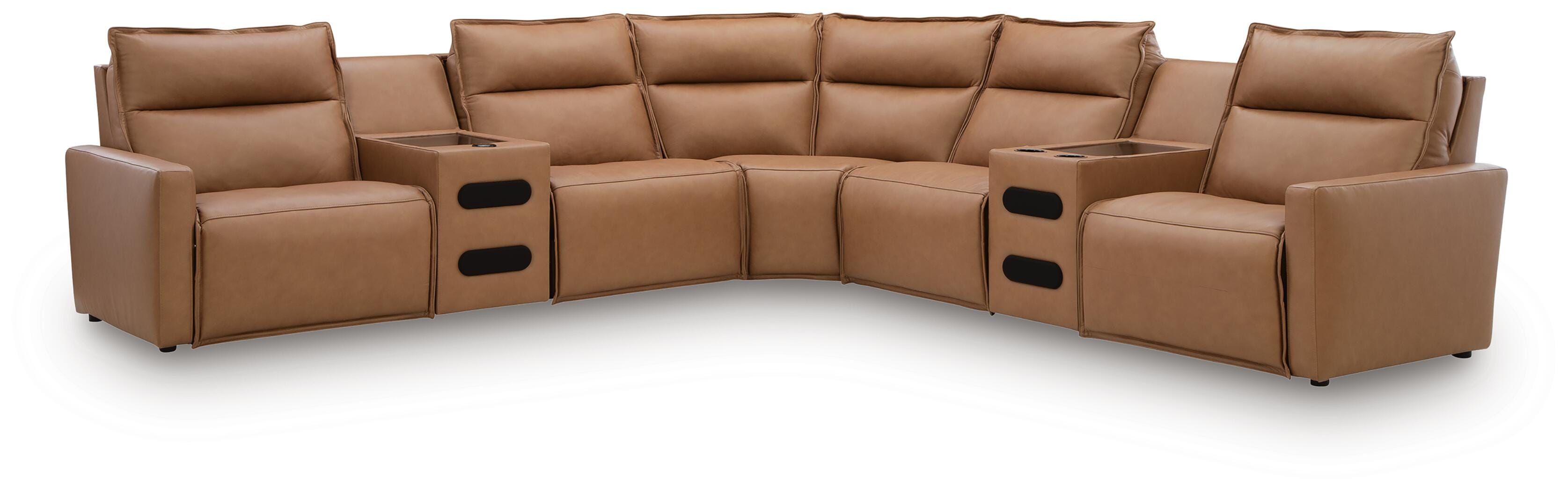 Arrington 7-Piece Power Reclining Sectional with Audio Consoles - image 2