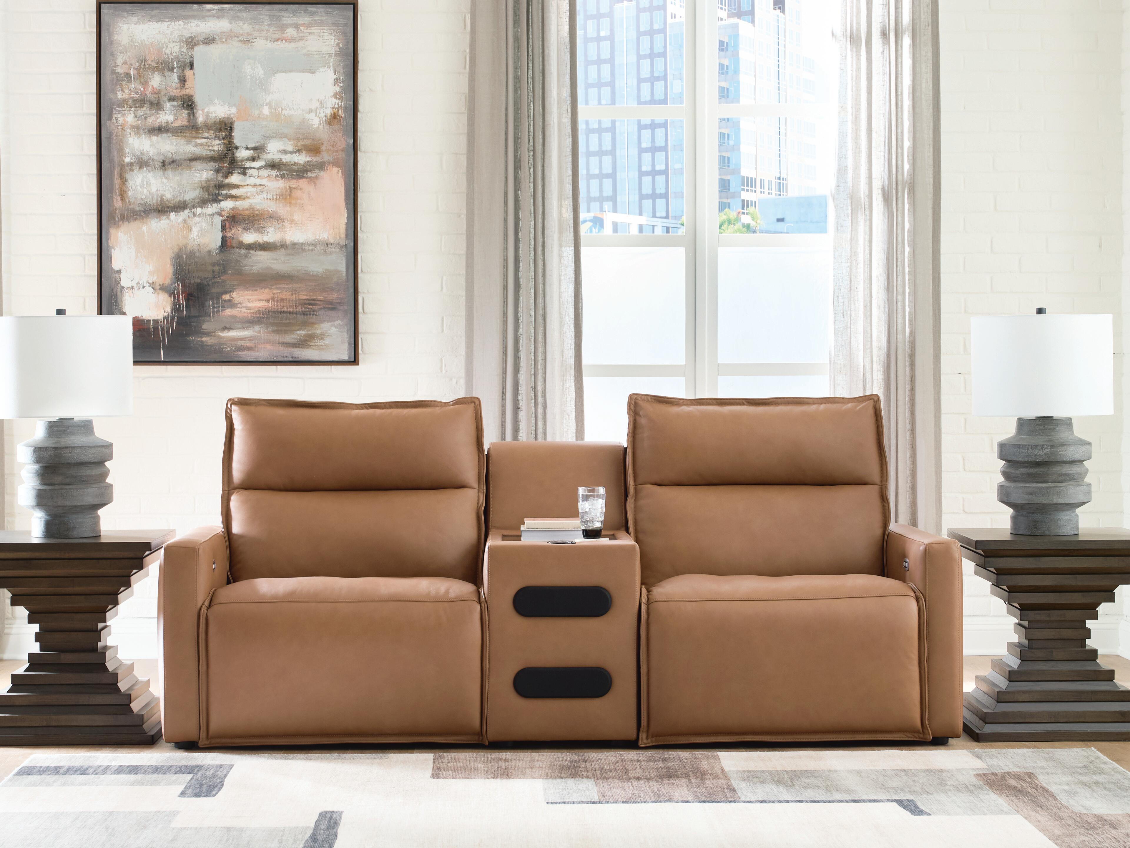 Arrington 3-Piece Power Reclining Sectional with Audio Console - image 1