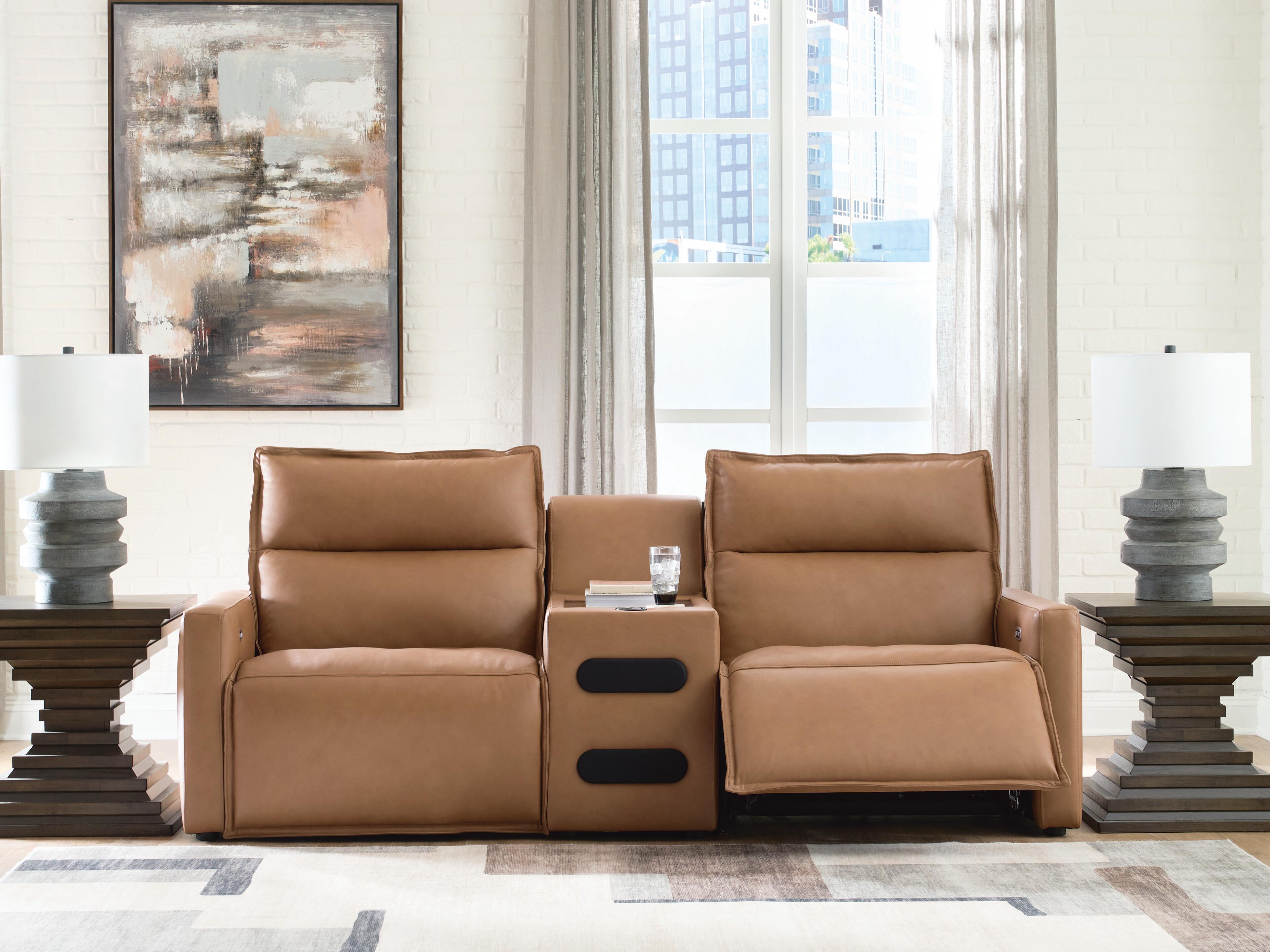 Arrington 3-Piece Power Reclining Sectional with Audio Console - image 3