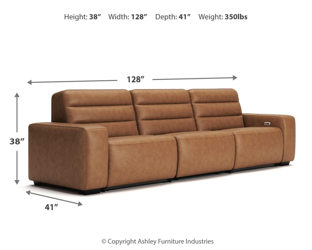 Modero 3-Piece Power Reclining Sectional Sofa - image 12