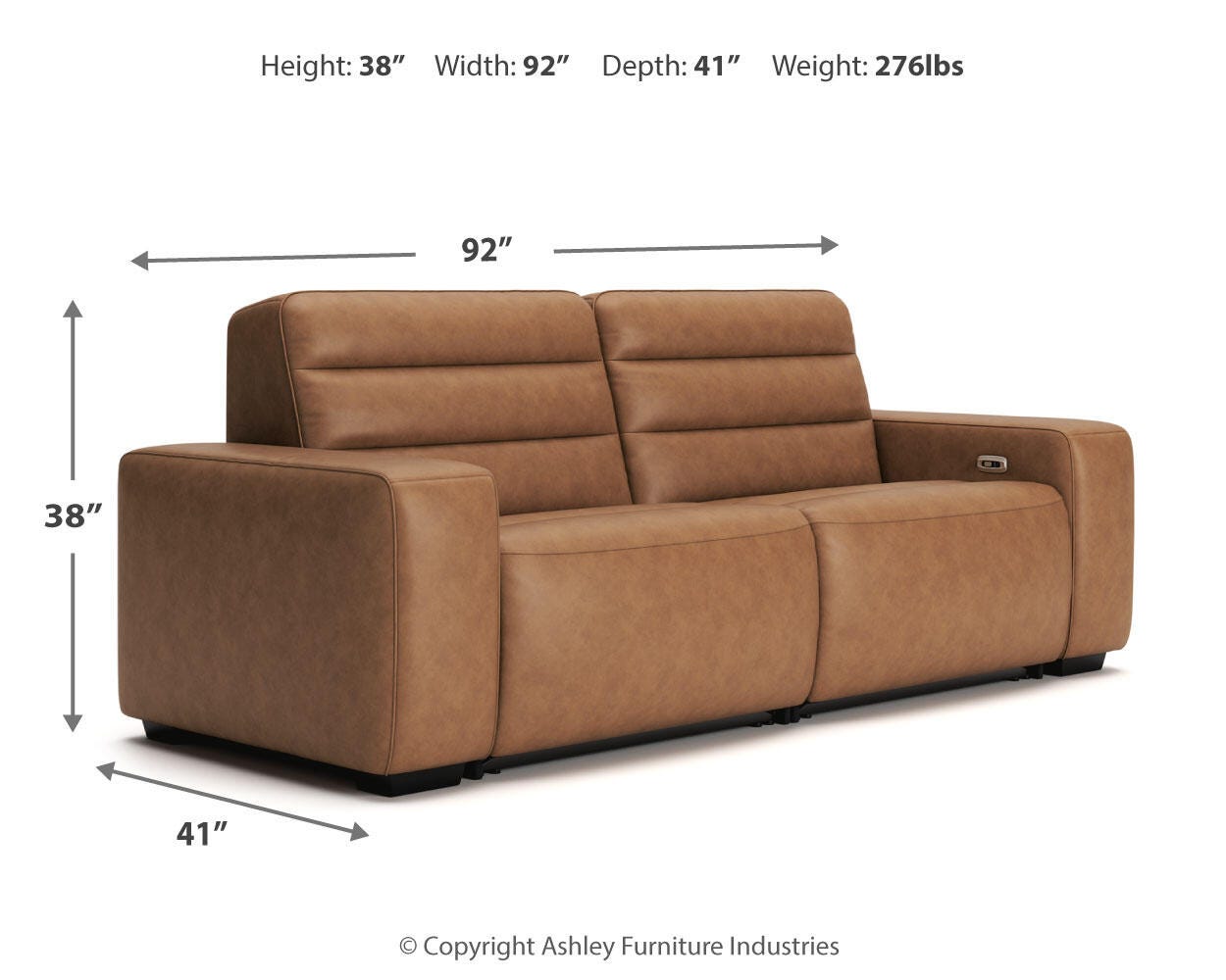 Modero 2-Piece Power Reclining Sectional Loveseat - image 12