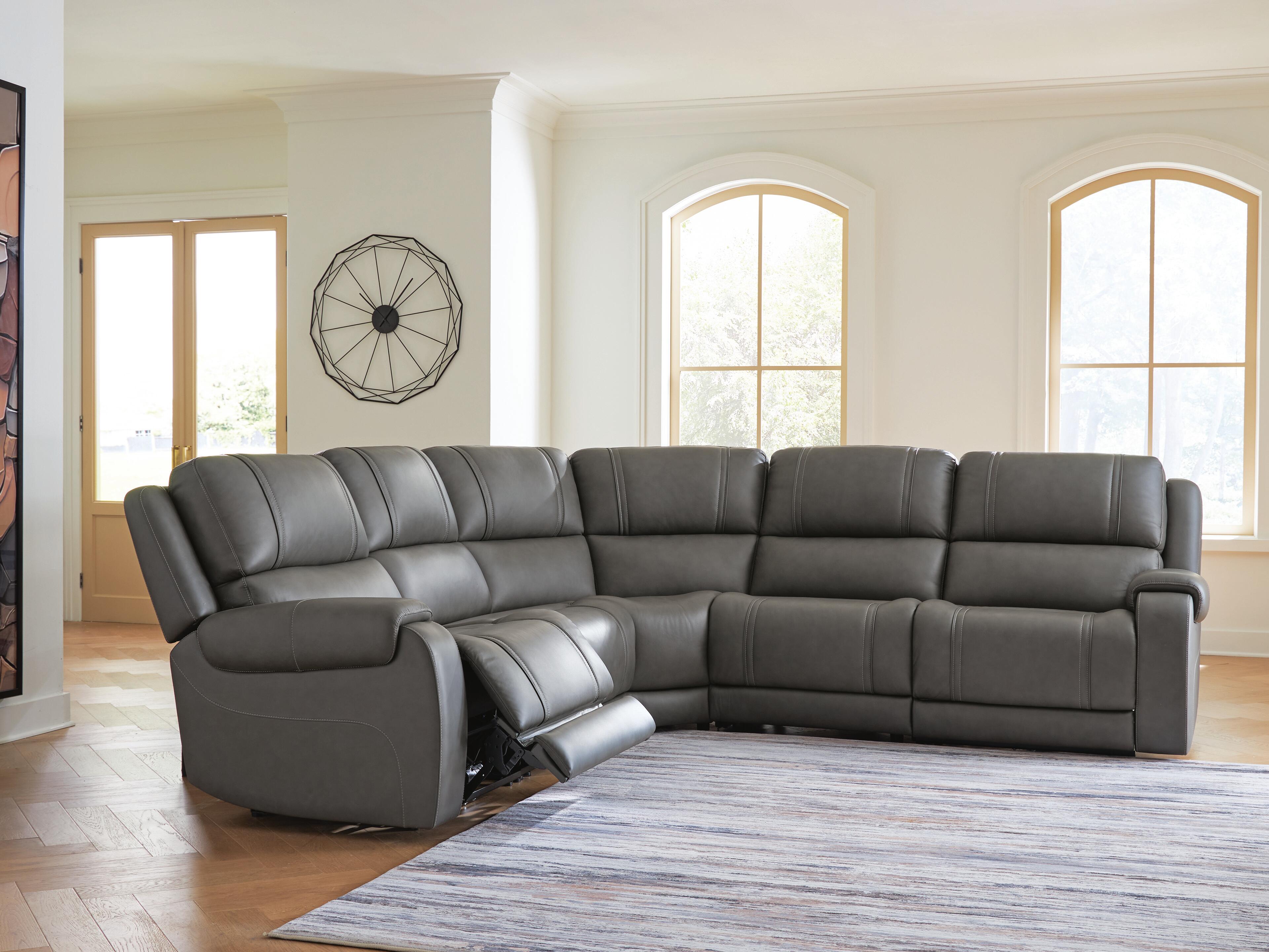 5Z-Harrenhurst 5-Piece Power Reclining Sectional - image 1