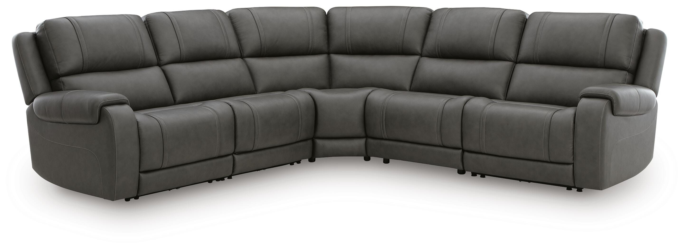 5Z-Harrenhurst 5-Piece Power Reclining Sectional - image 2