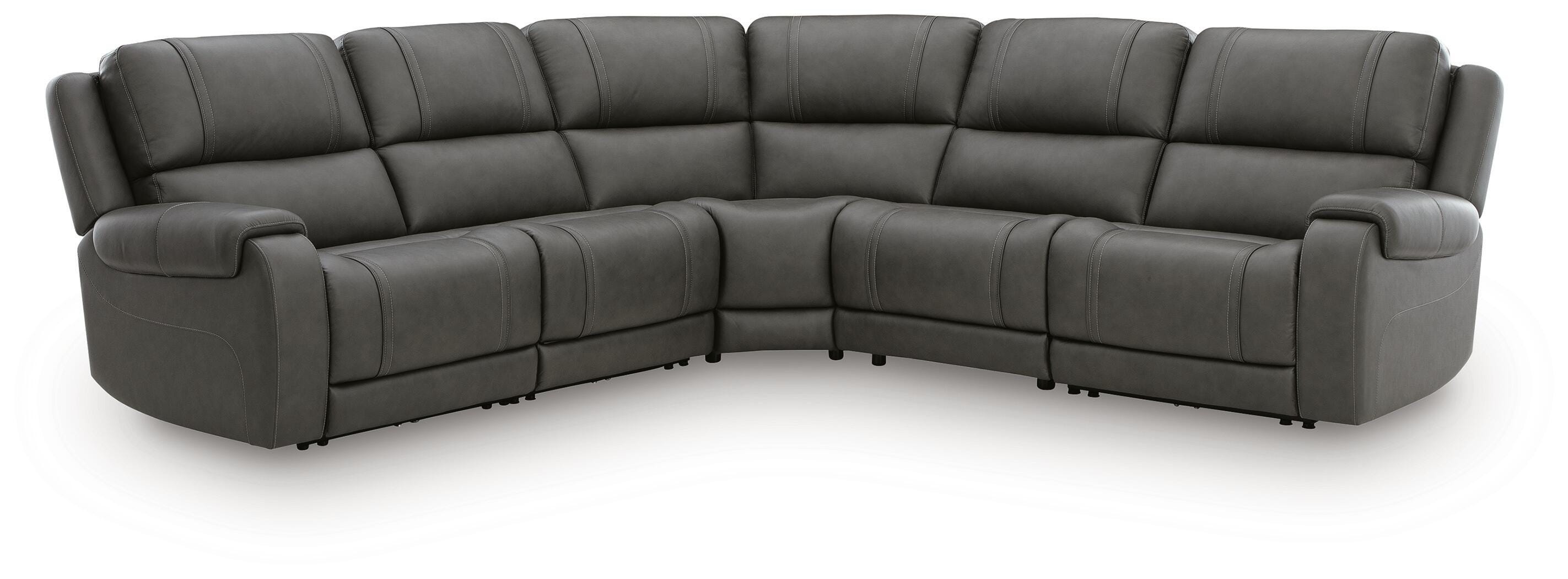 5Z-Harrenhurst 5-Piece Power Reclining Sectional - image 2