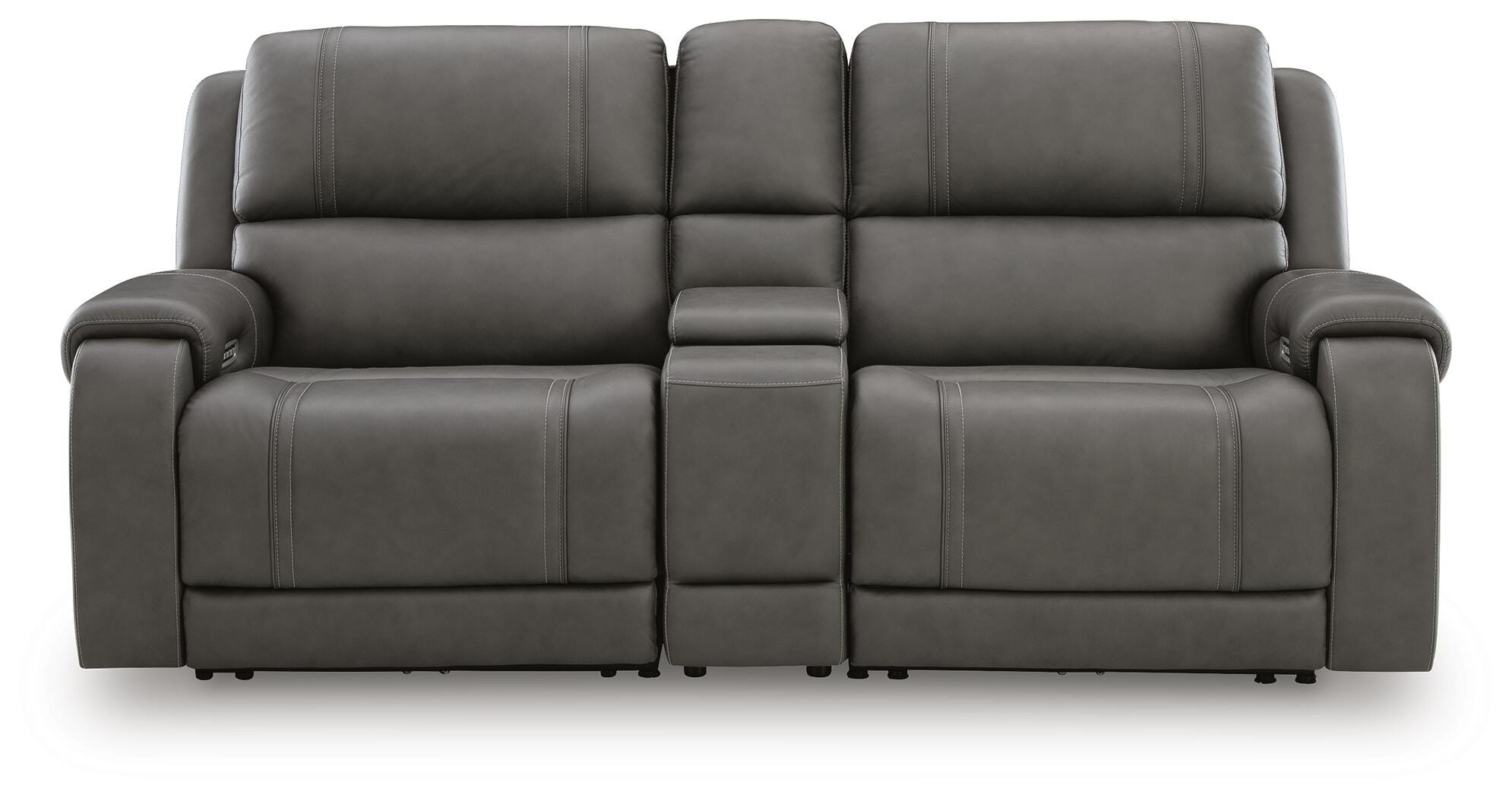 5Z-Harrenhurst 3-Piece Power Reclining Sectional Loveseat with Console - image 2