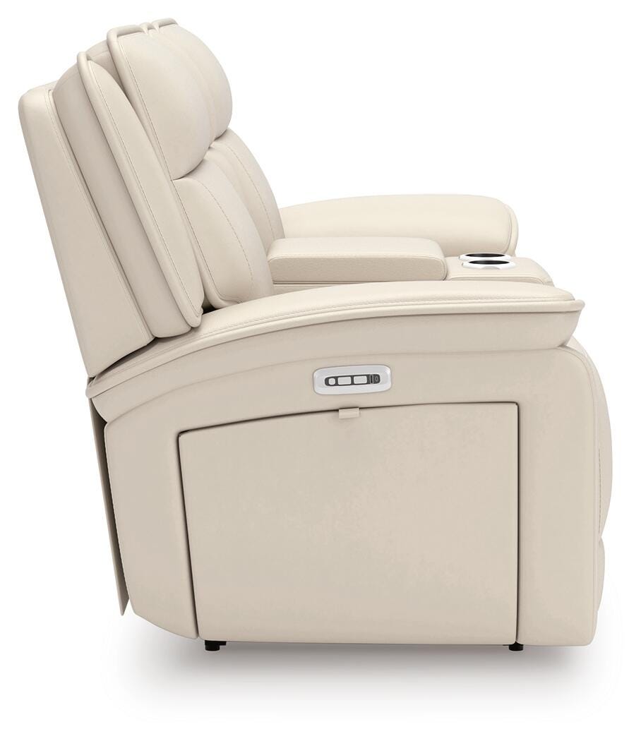 Double Deal Power Reclining Loveseat with Console - image 5