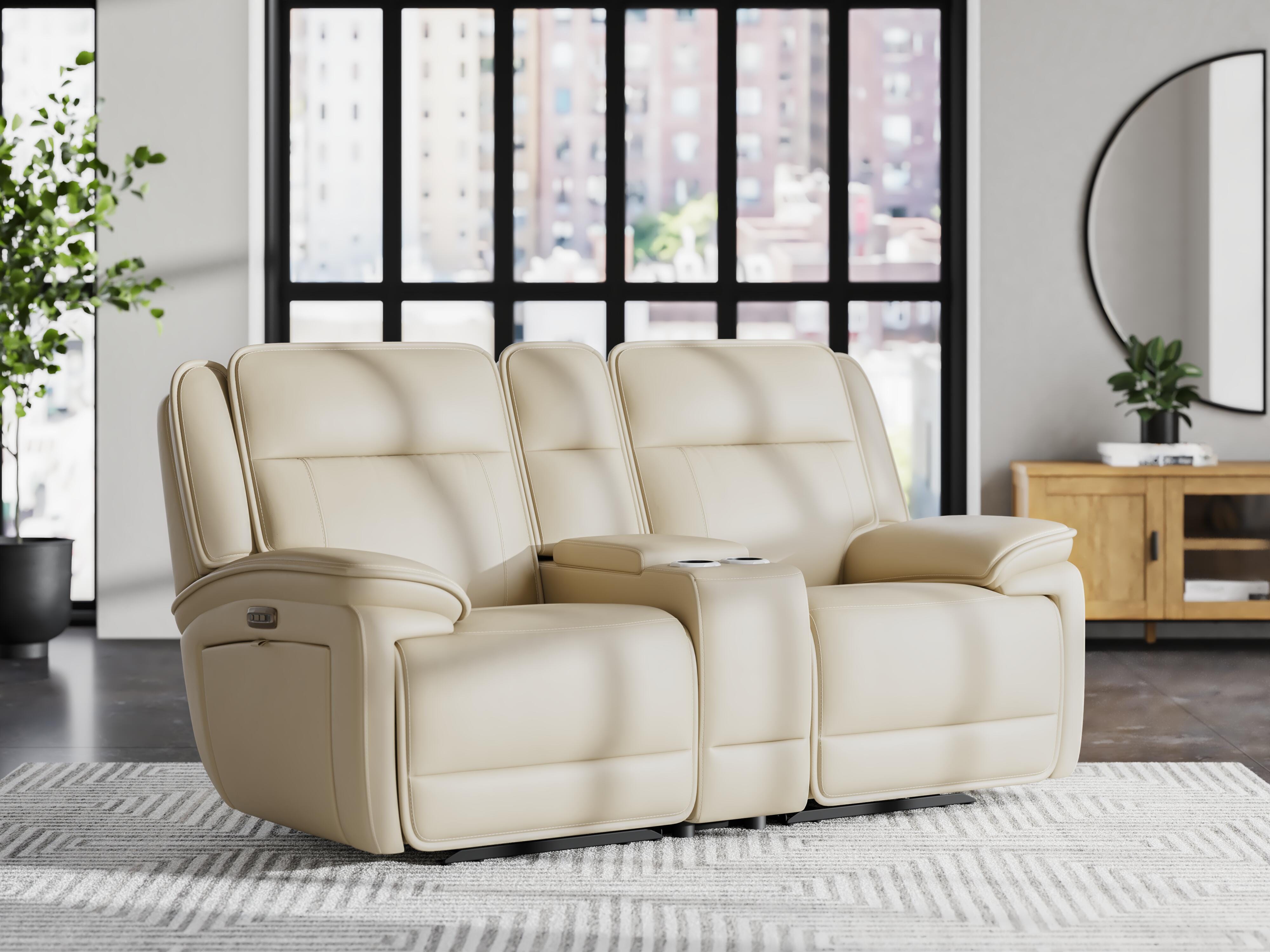 Double Deal Power Reclining Loveseat with Console - image 1