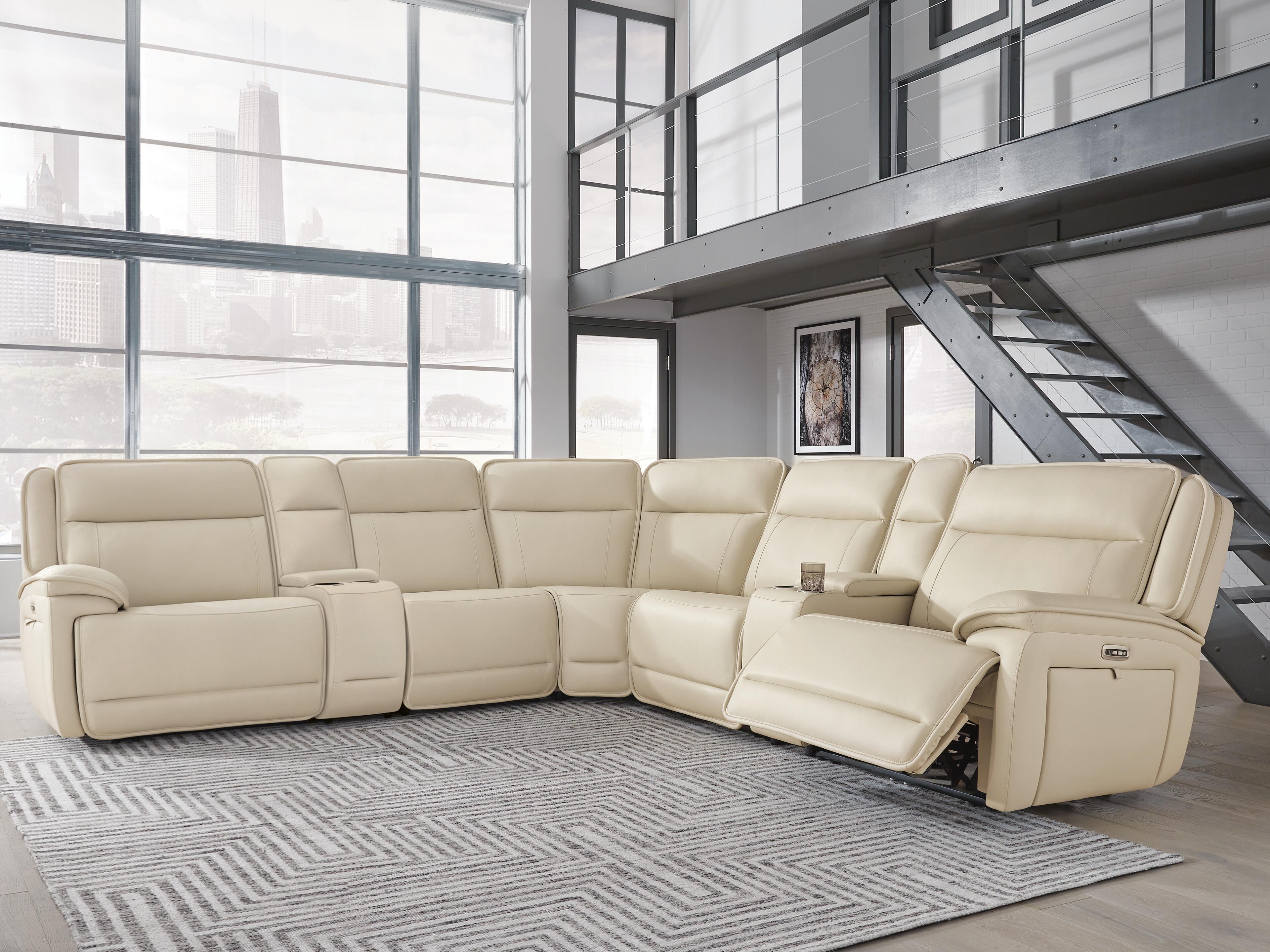 Double Deal 7-Piece Reclining Sectional with 2 Consoles - image 1