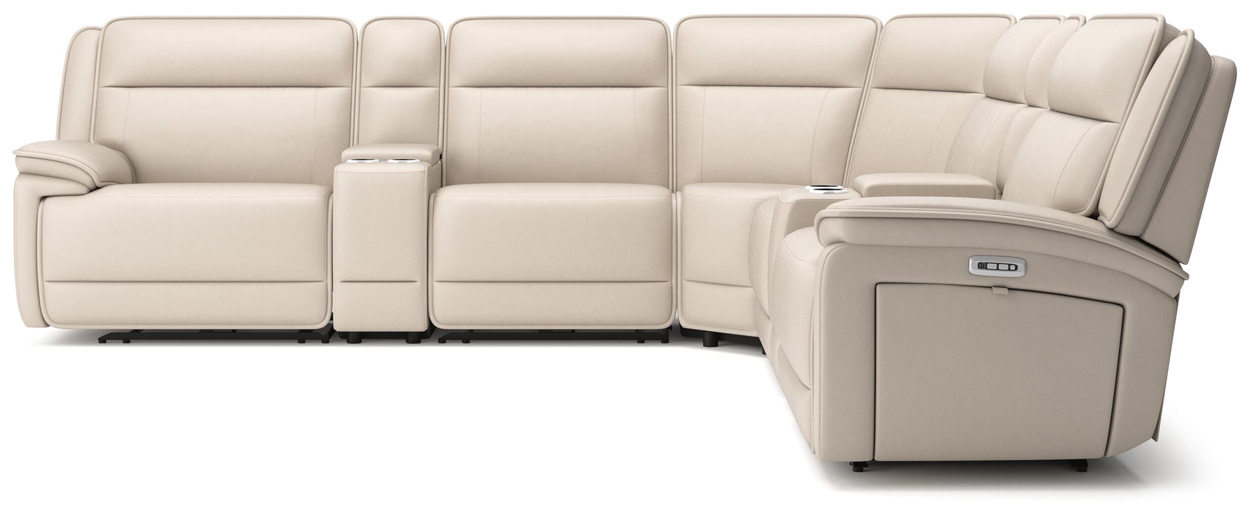 Double Deal 7-Piece Reclining Sectional with 2 Consoles - image 3