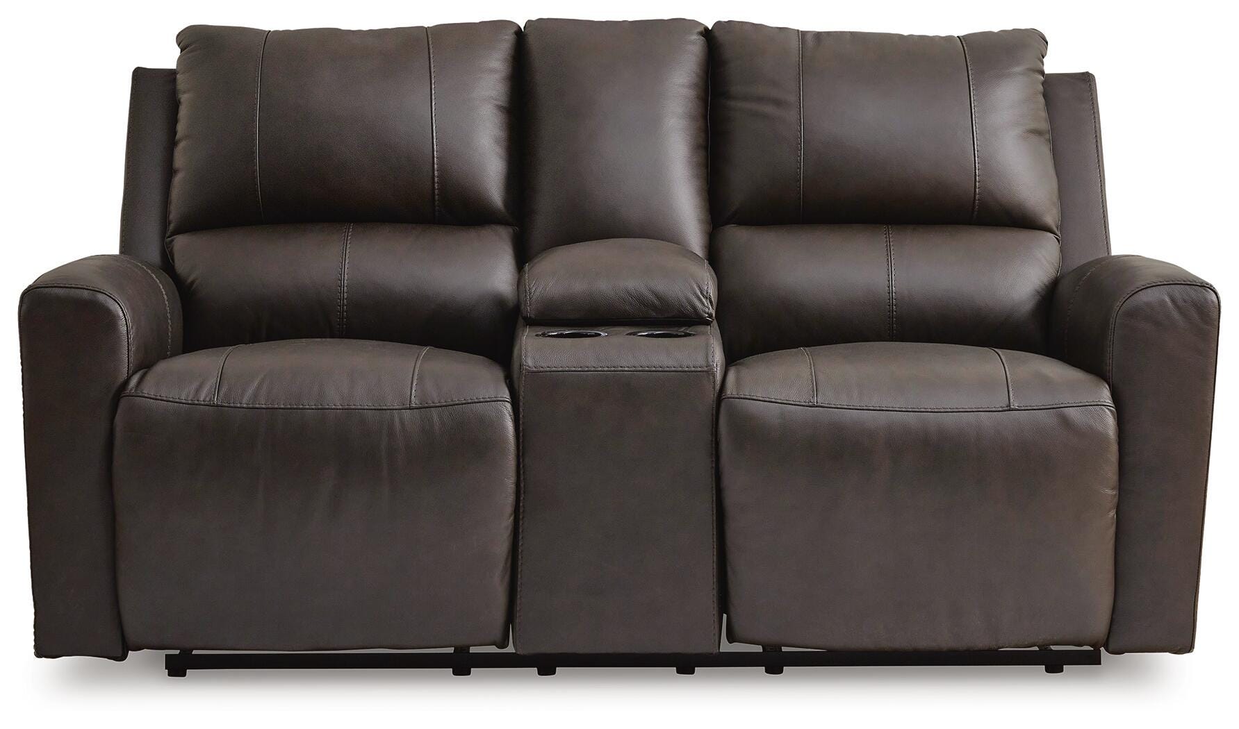 Boxmere Power Reclining Loveseat with Console - image 4