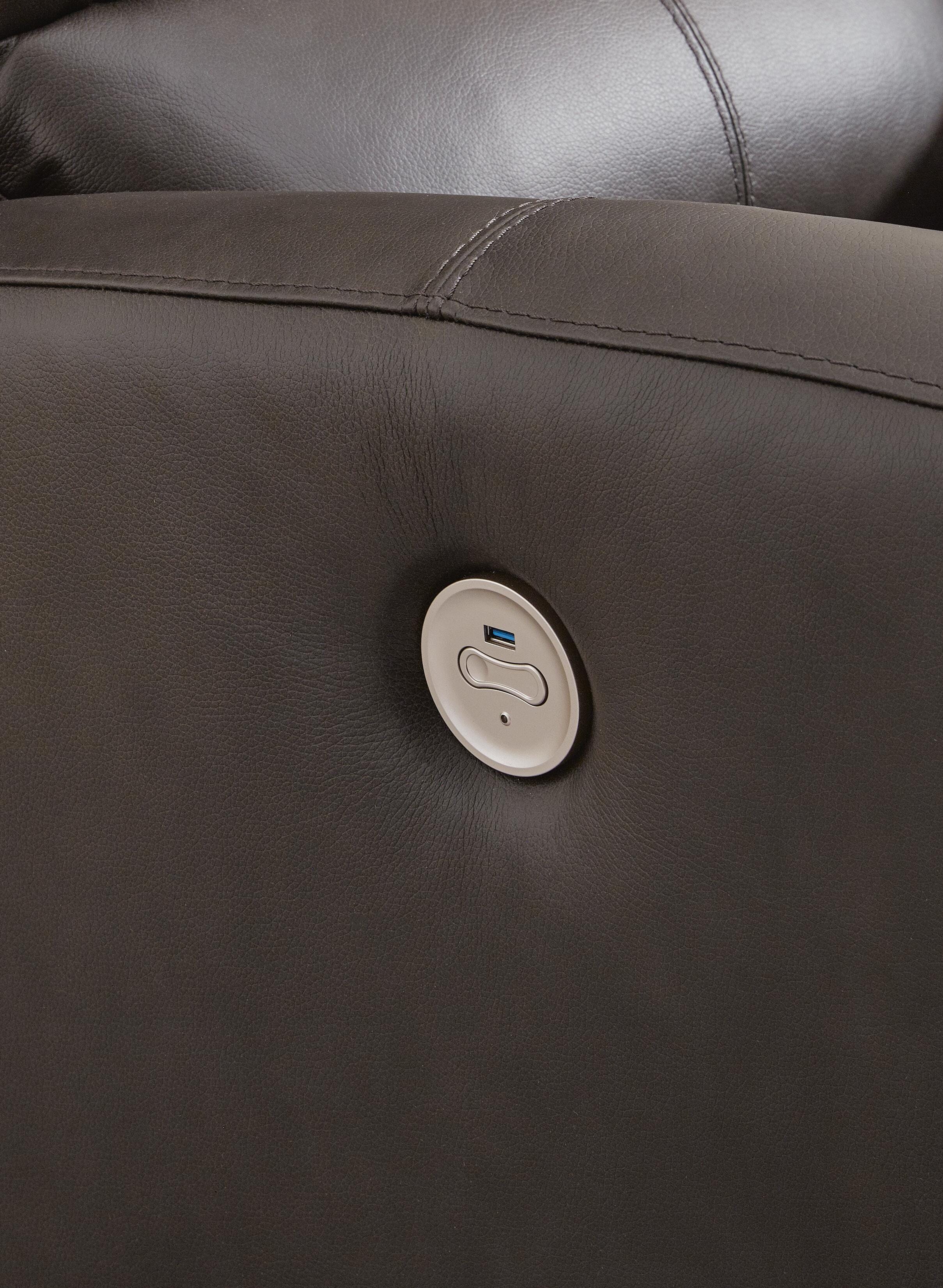 Boxmere Power Reclining Loveseat with Console - image 8