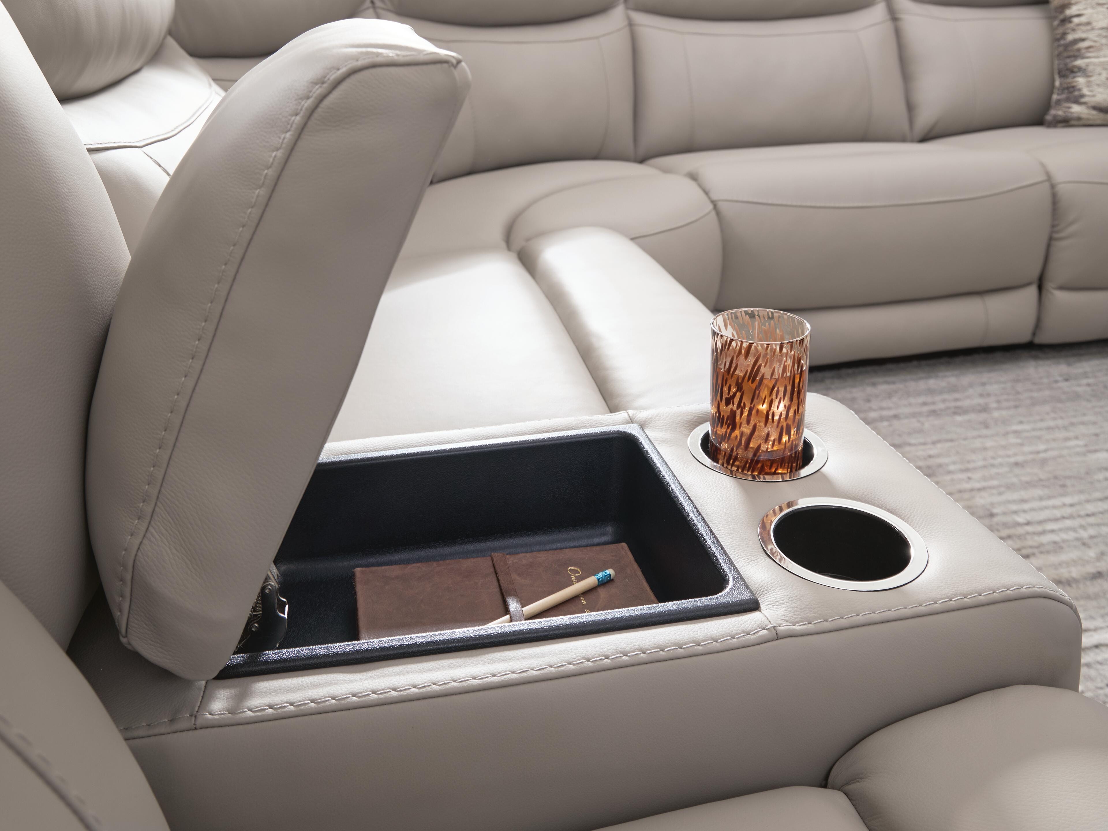 Gravier 6-Piece Power Reclining Sectional with Storage Console - image 9
