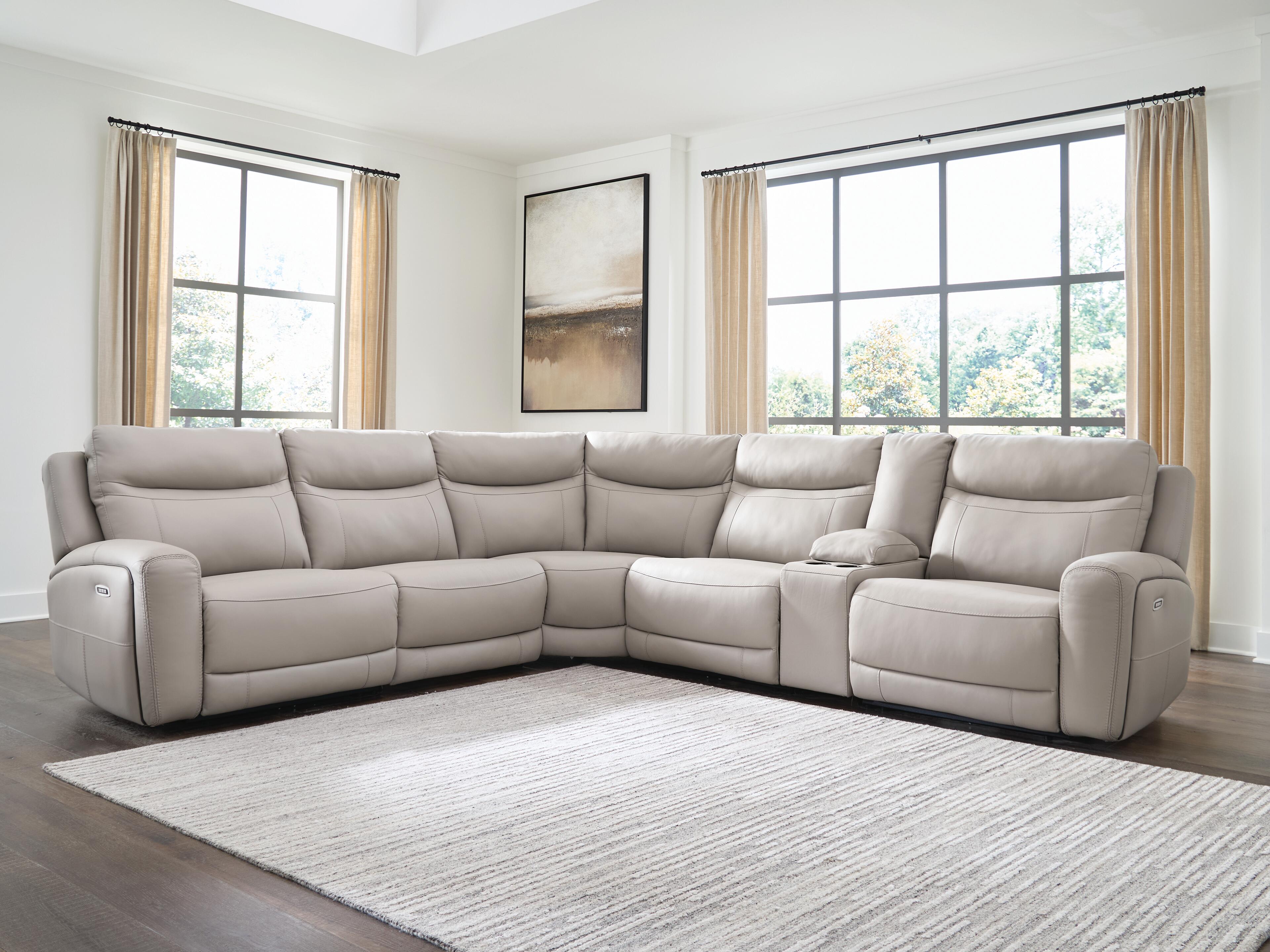 Gravier 6-Piece Power Reclining Sectional with Storage Console - image 5