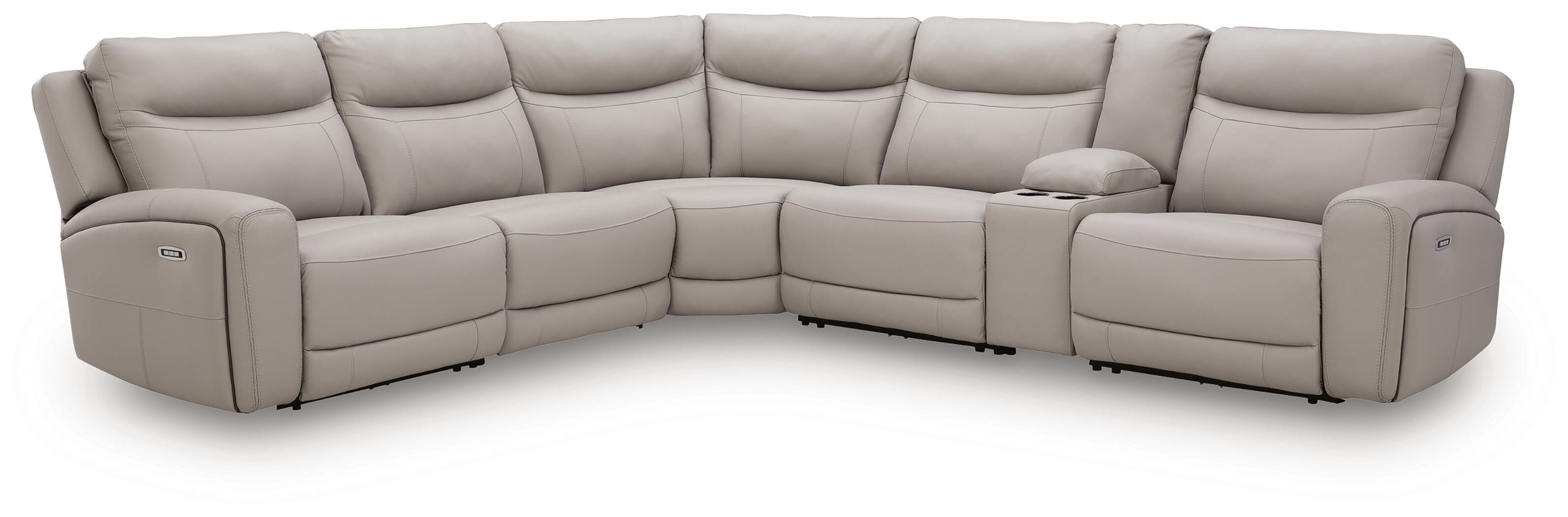 Gravier 6-Piece Power Reclining Sectional with Storage Console - image 3