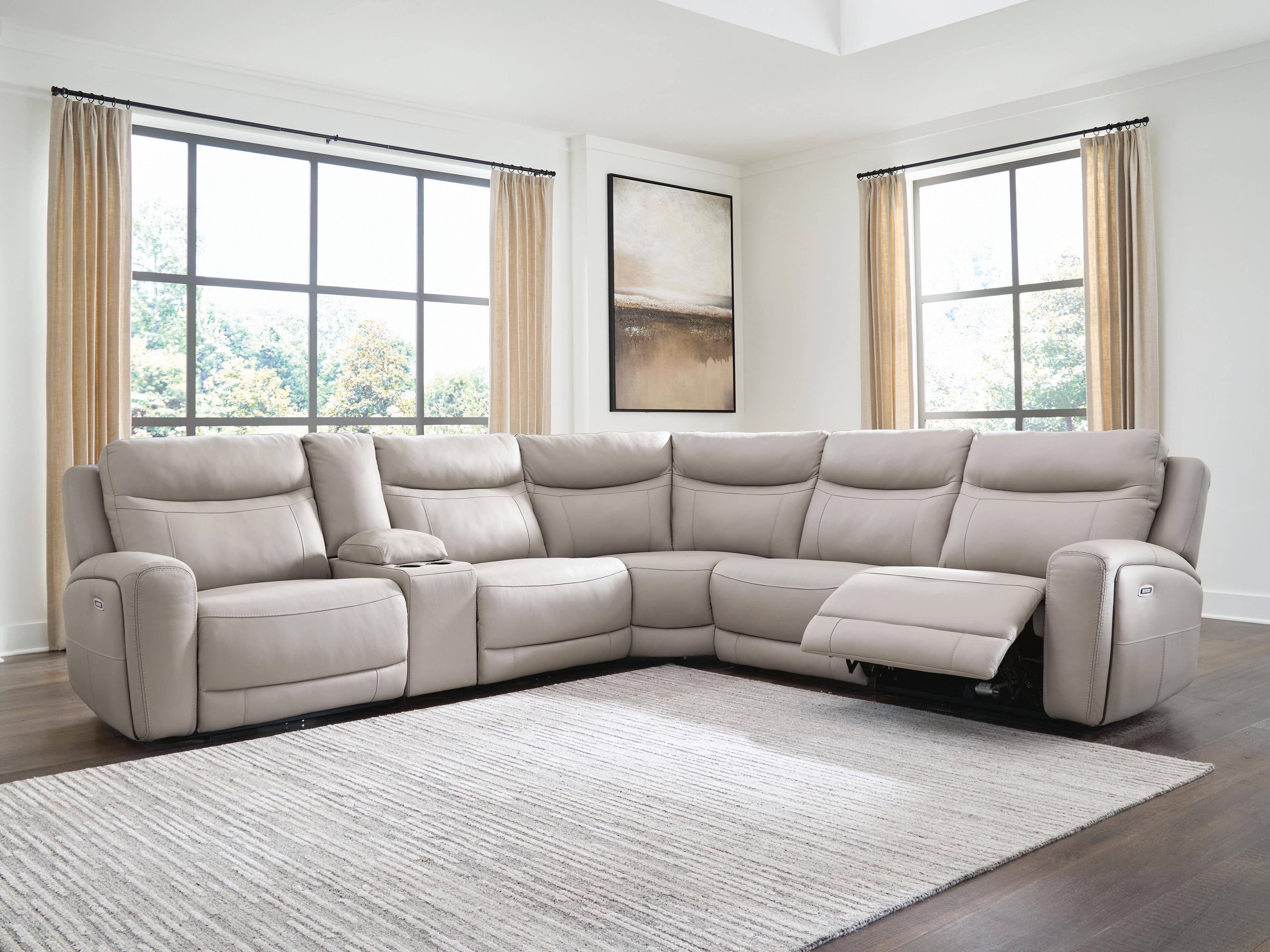 Gravier 6-Piece Power Reclining Sectional with Storage Console - image 4