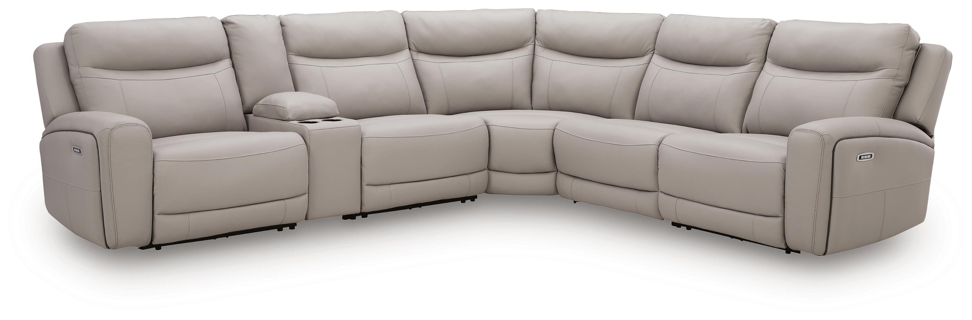 Gravier 6-Piece Power Reclining Sectional with Storage Console - image 2