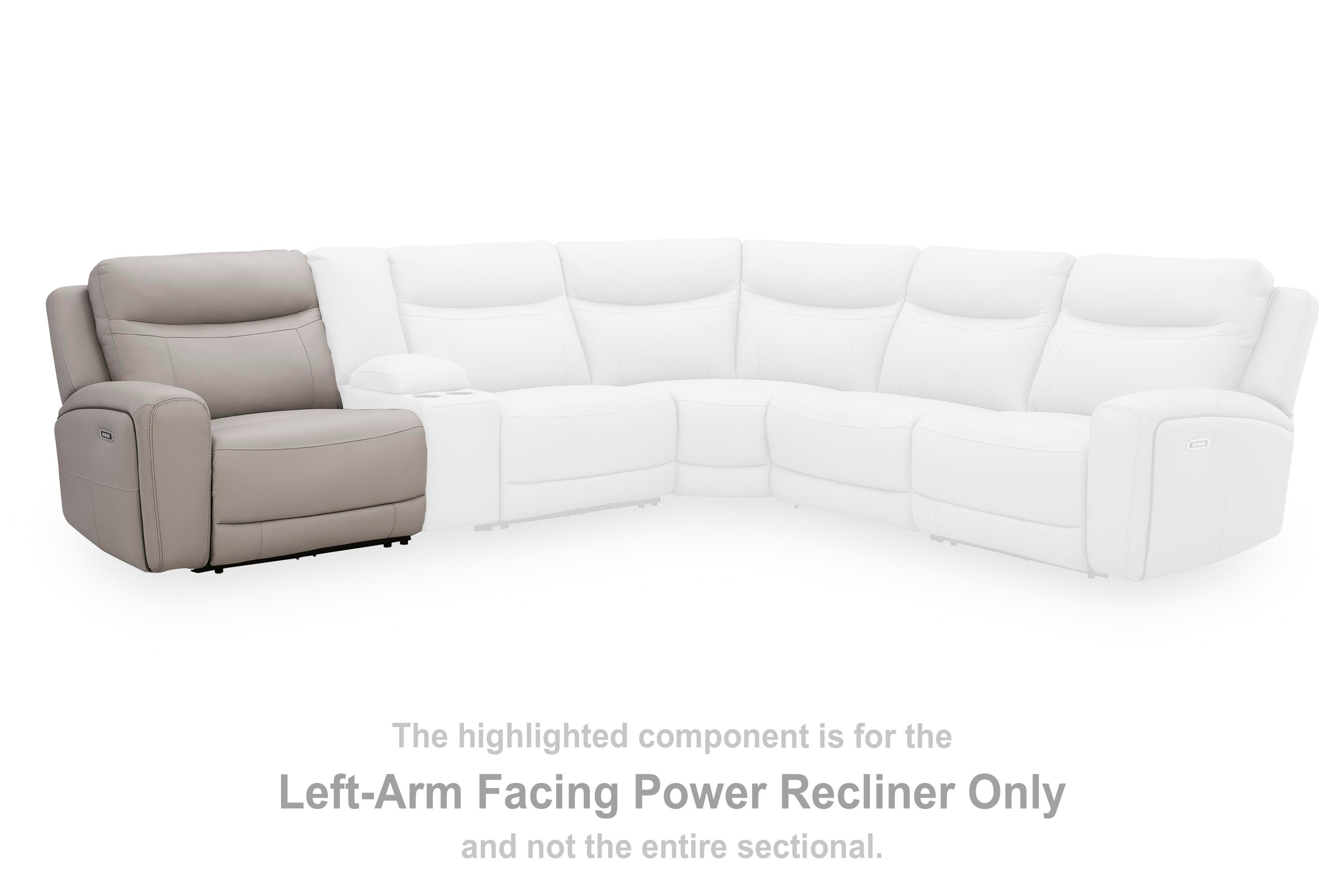 Gravier Left-Arm Facing Power Recliner