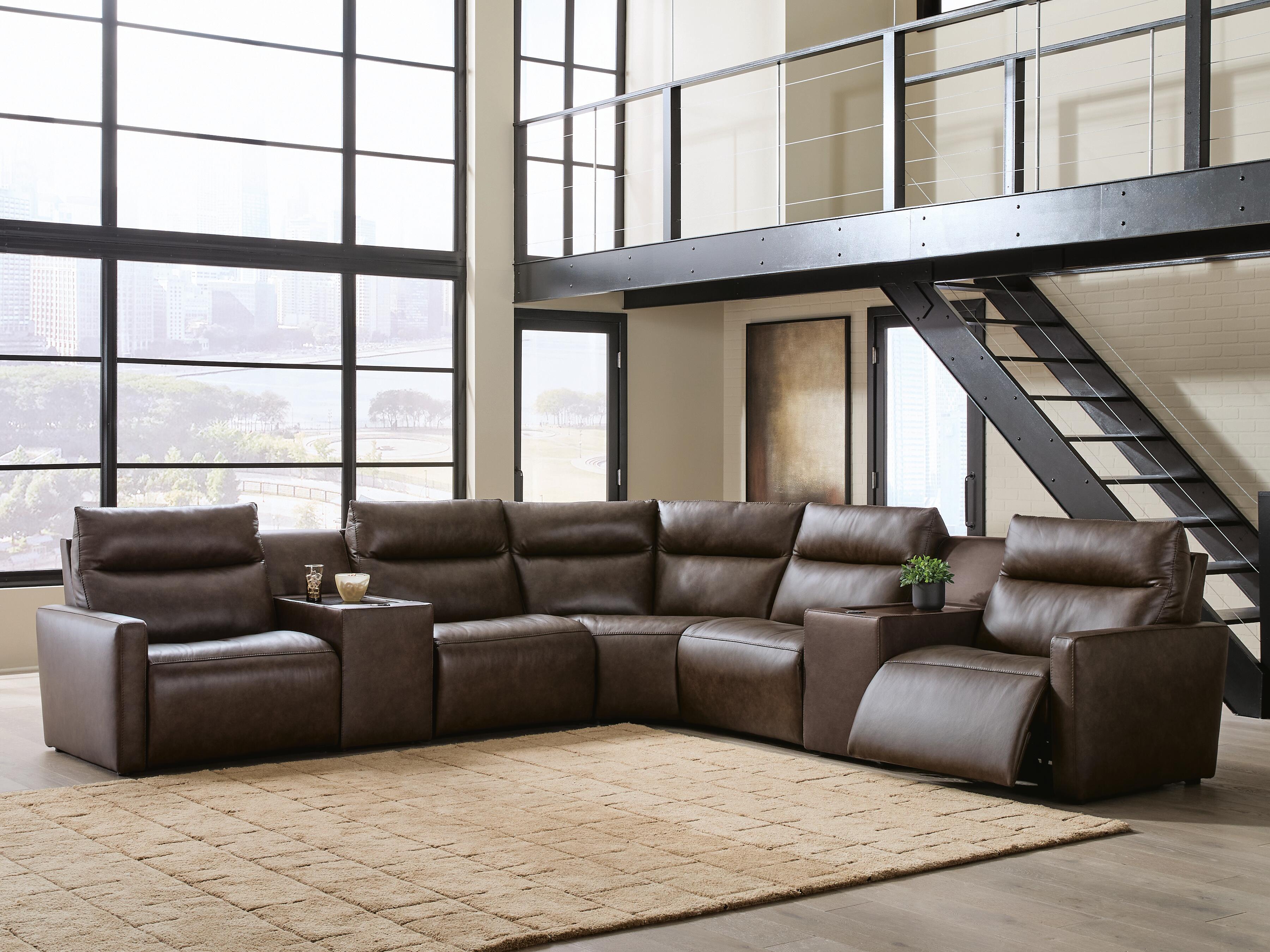 ModZ 7-Piece Power Reclining Sectional with Audio Consoles - image 1
