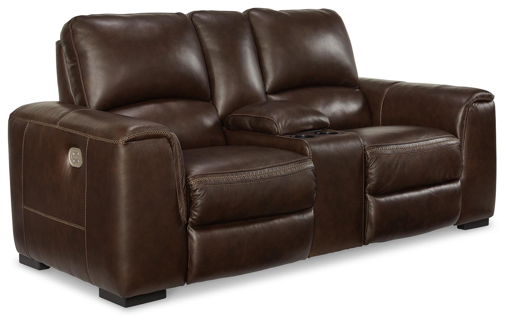 Alessandro Power Reclining Loveseat with Console - image 1