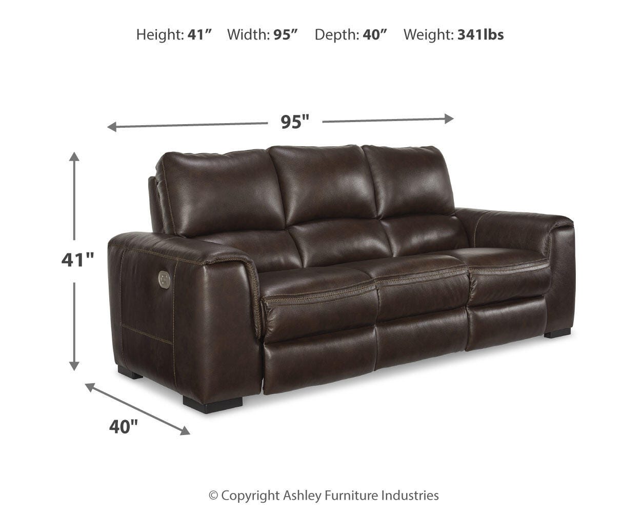 Alessandro Power Reclining Sofa - image 7