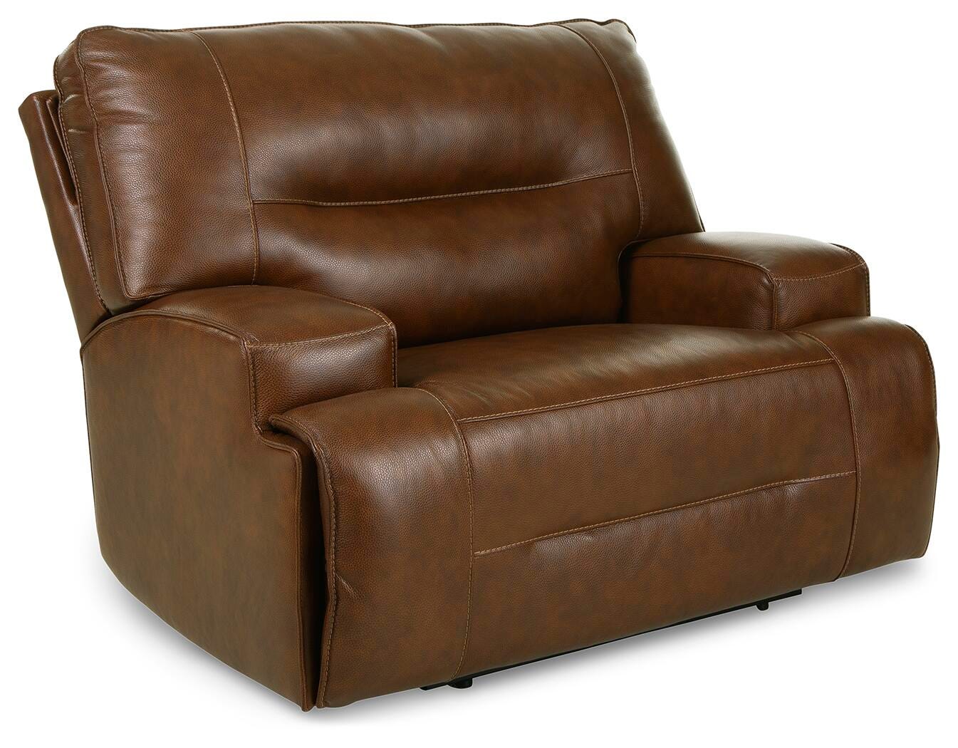 Francesca Oversized Dual Power Leather Recliner | Ashley