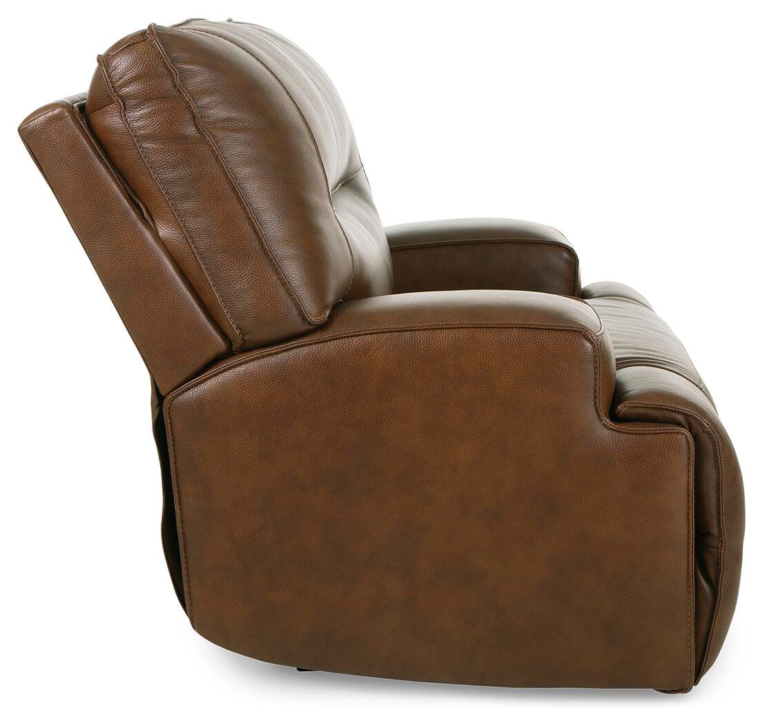 Francesca Oversized Dual Power Leather Recliner | Ashley