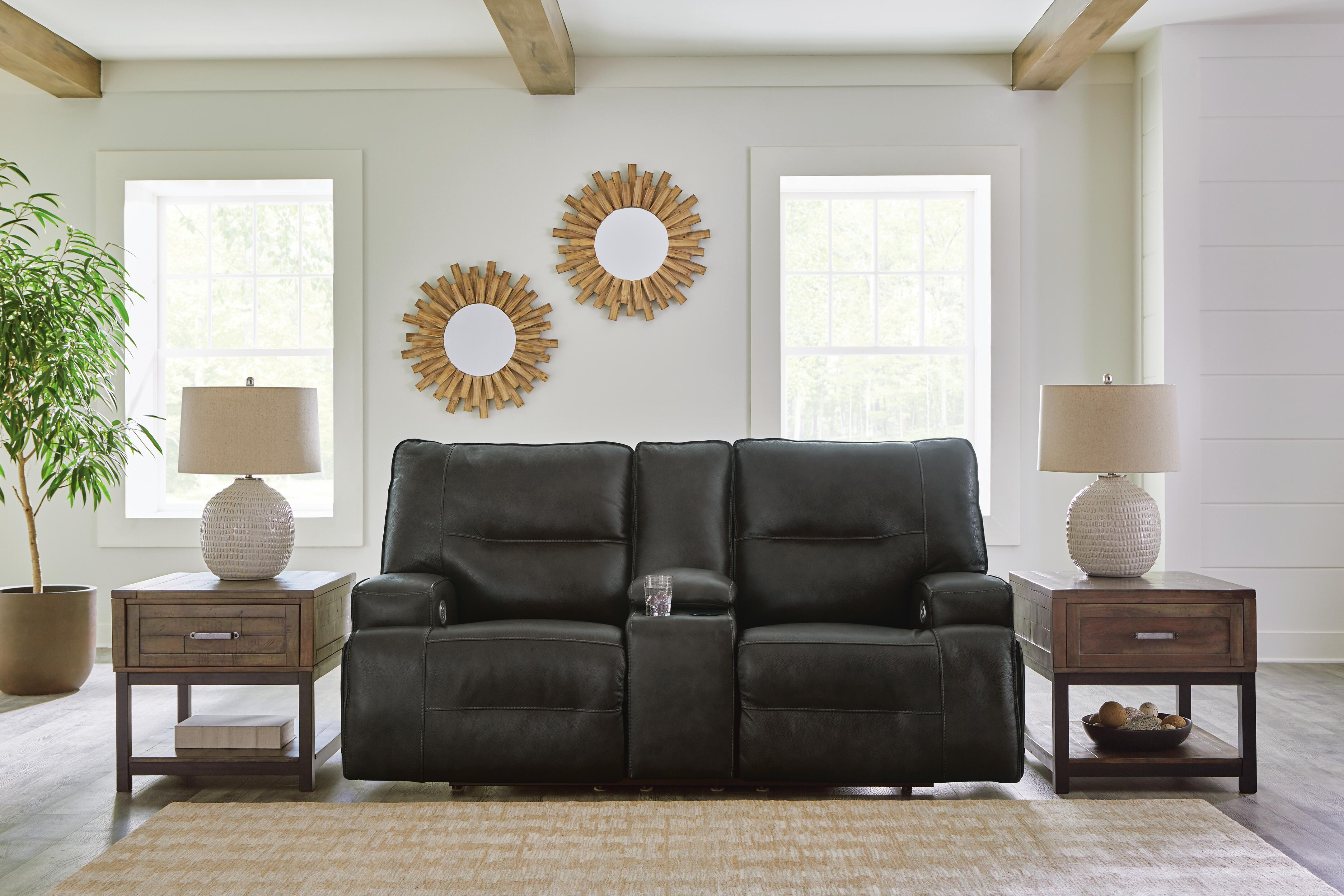 Francesca Power Reclining Loveseat with Console - image 1