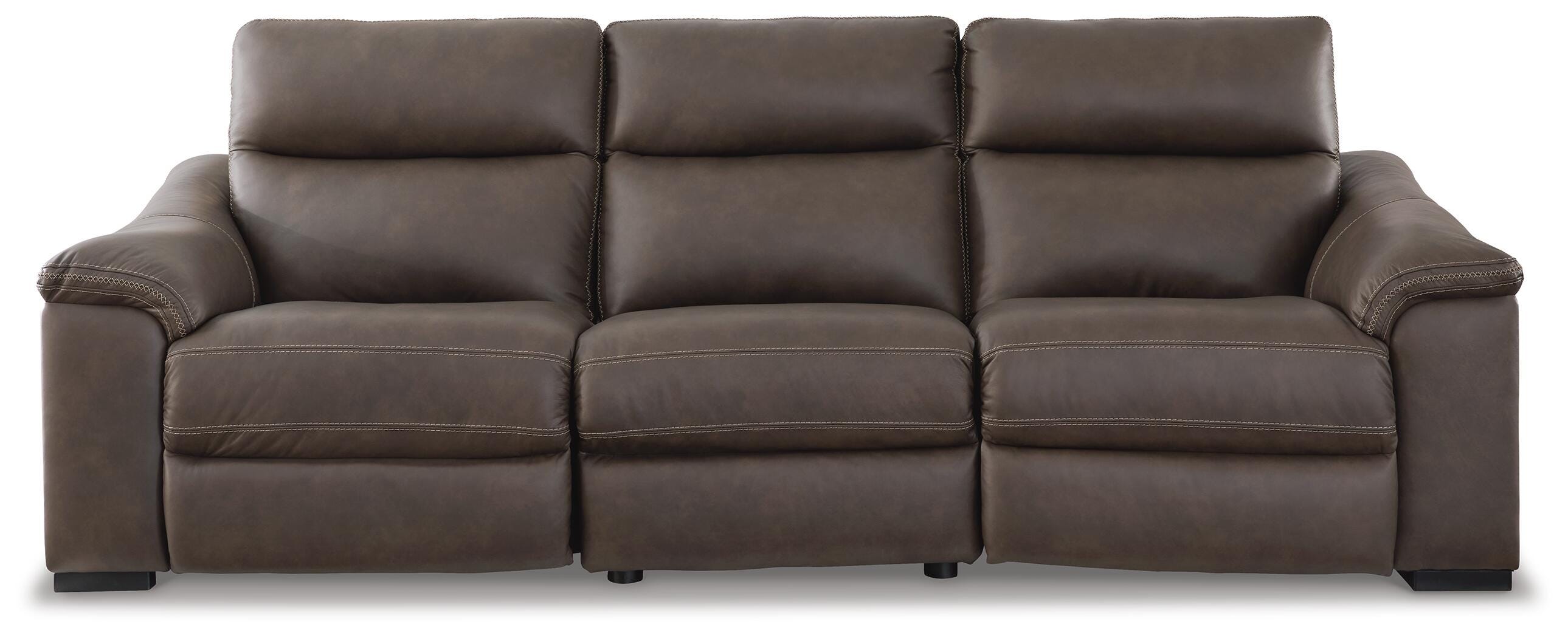 Salvatore 3-Piece Dual Power Leather Reclining Modular Sofa