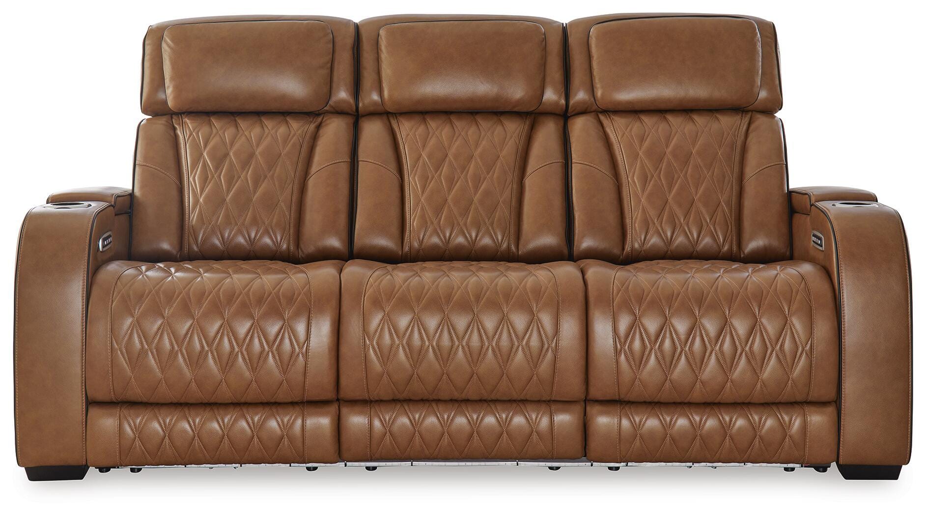 Boyington Power Reclining Sofa, Caramel, large