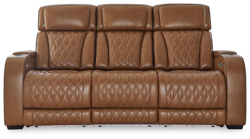 Boyington Dual Power Leather Reclining Sofa