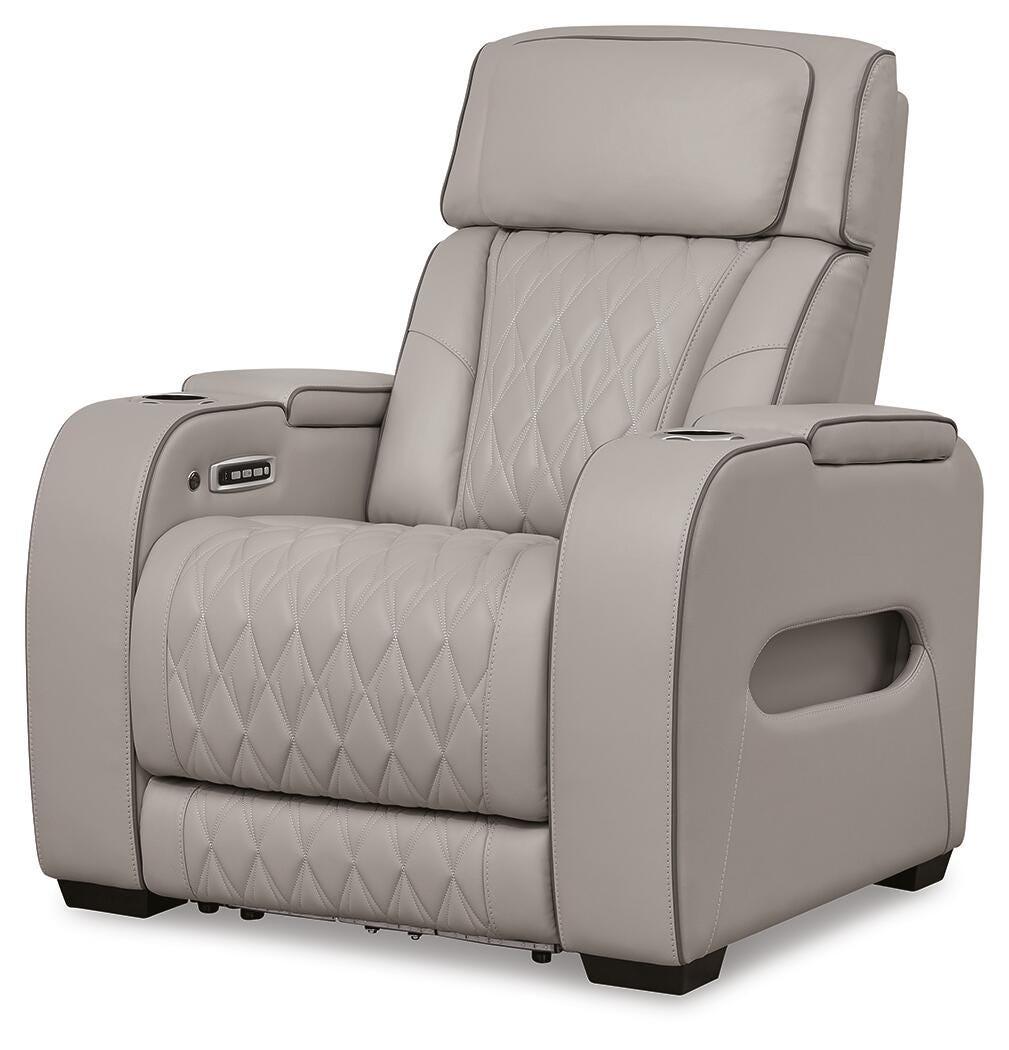 Boyington Power Recliner, Gray, large