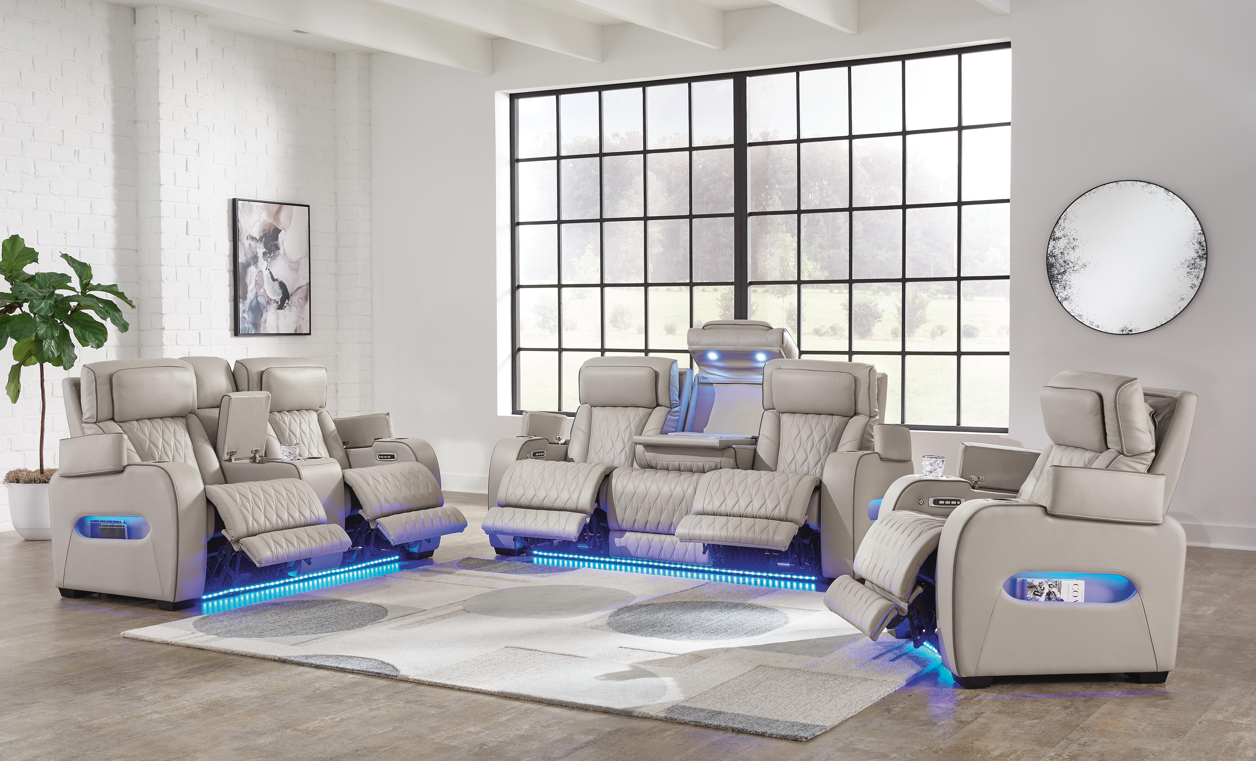 Sofá reclinable eléctrico Boyington, sofá de dos plazas y sillón reclinable - image 33
