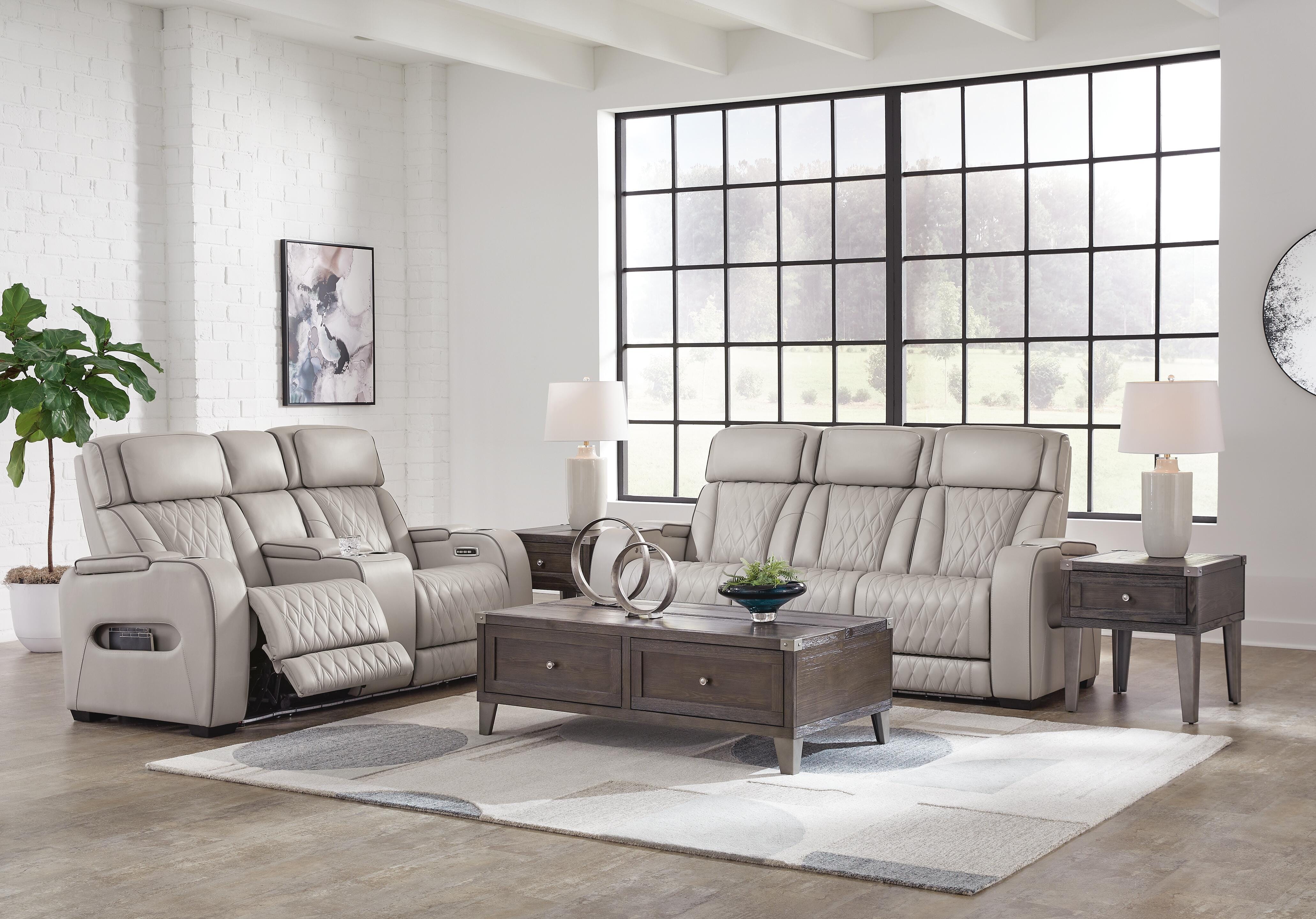 Boyington Sofa and Loveseat, Gray, large