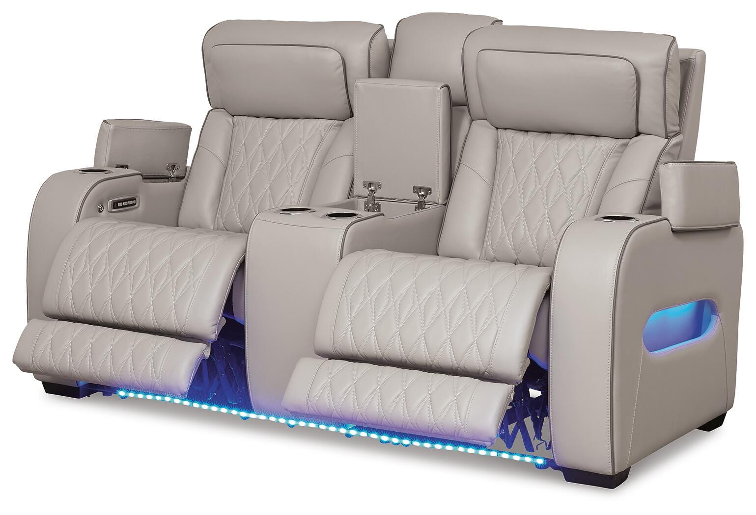 Sofá reclinable eléctrico Boyington, sofá de dos plazas y sillón reclinable - image 10