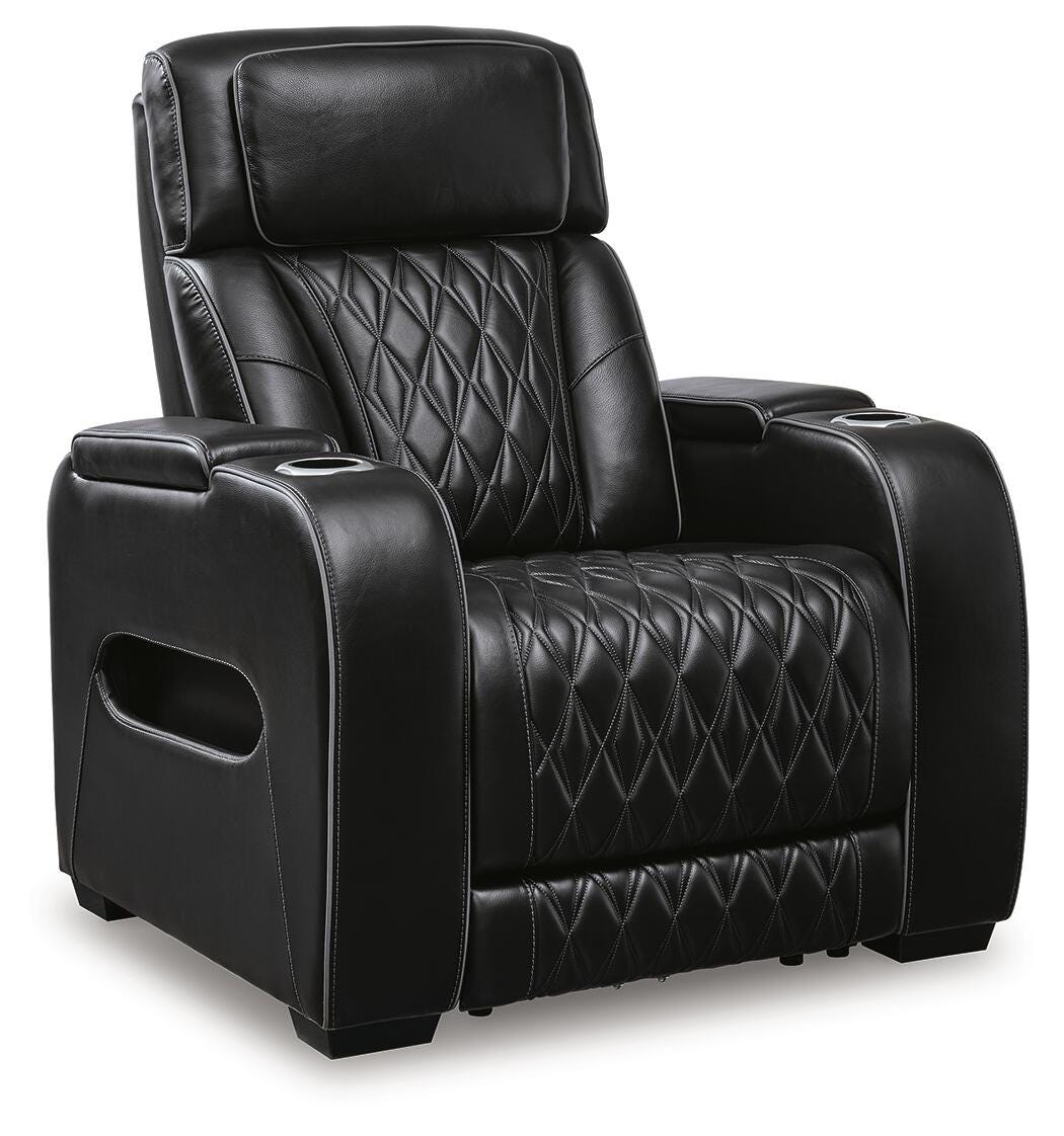 Boyington Power Recliner, Black, large