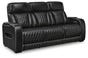 Boyington Power Reclining Sofa, Black, large
